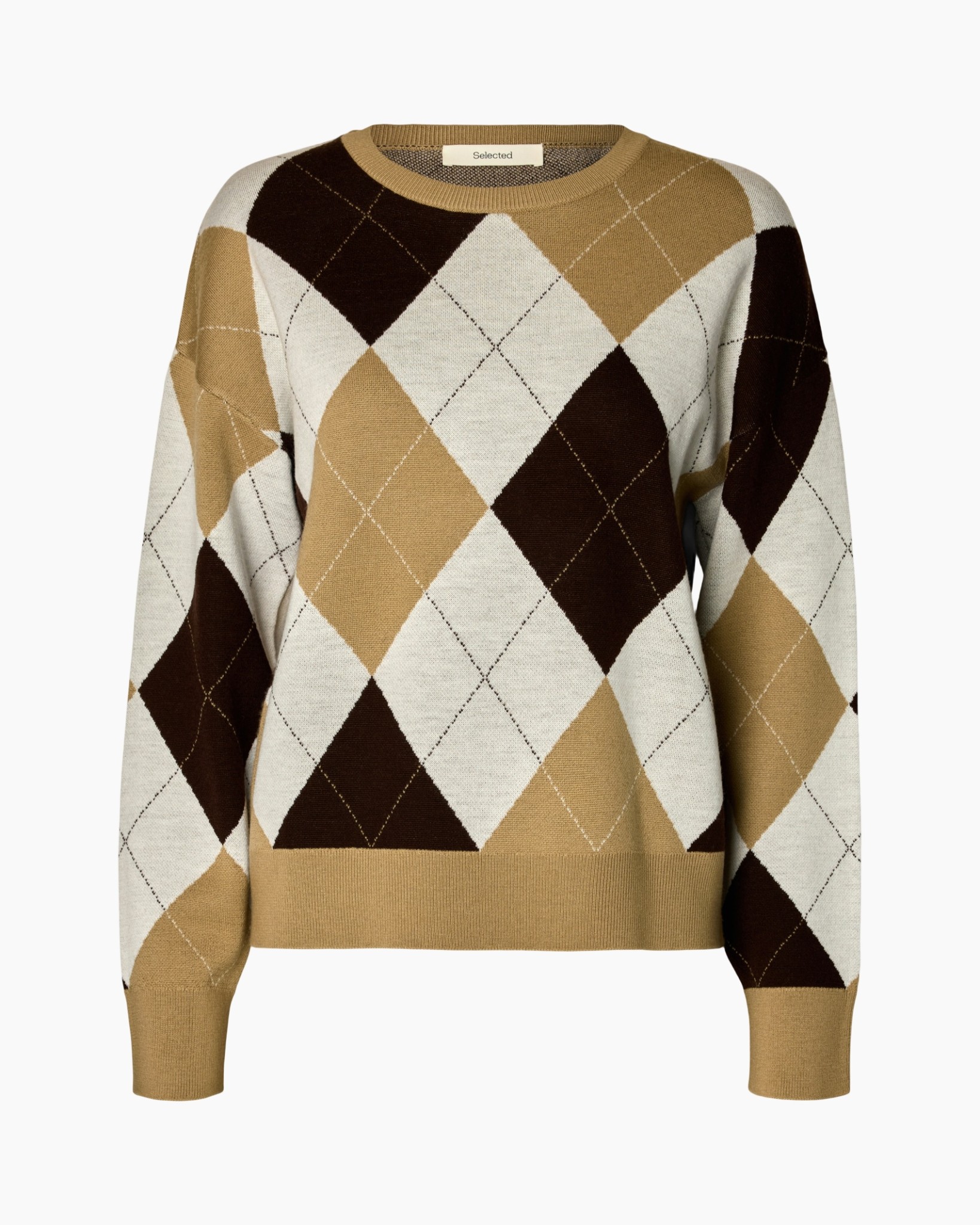 argyle, trui, gebreide, argyle patroon, pullover