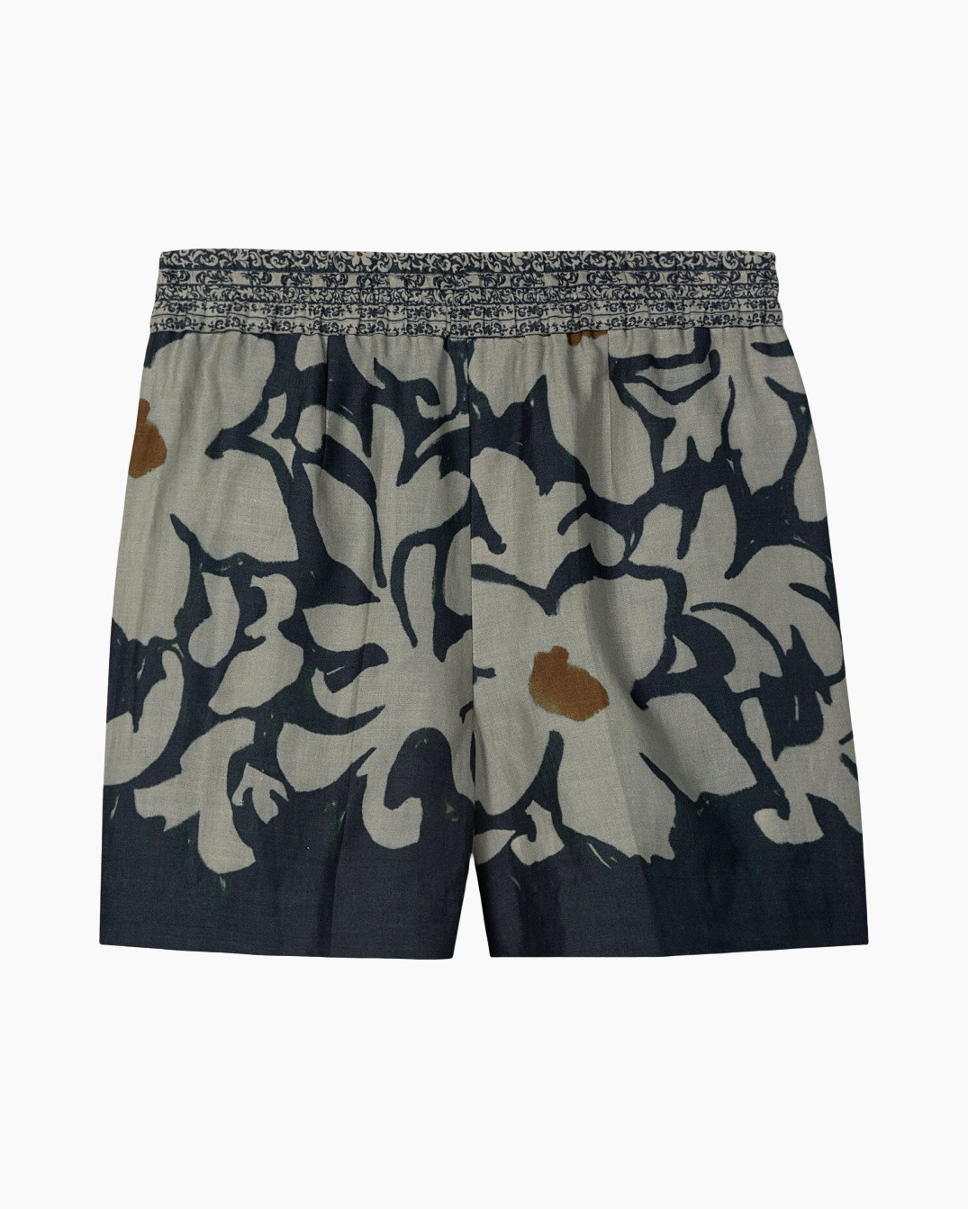 shorts, camouflage, linen, drawstring, patterned