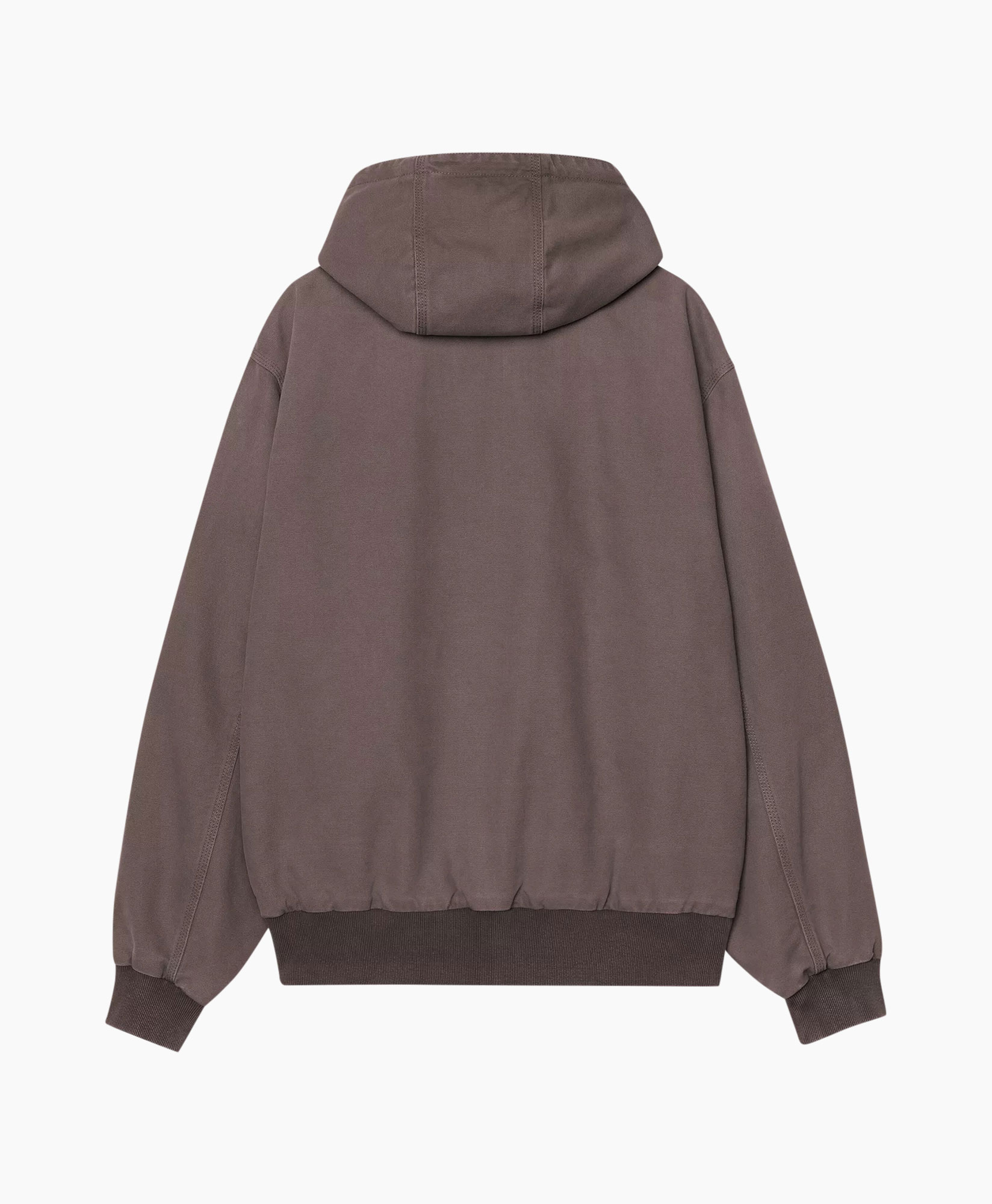 hoodie, ritssluiting, zakken, bruin, carhartt badge
