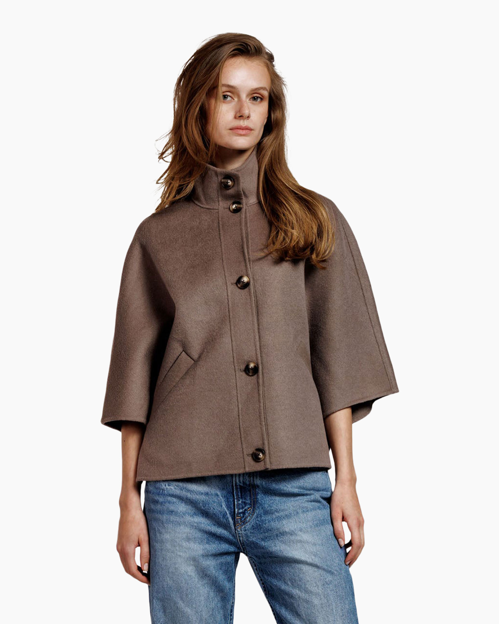 Mode, Jas, Kaap, Jeans, Persoon