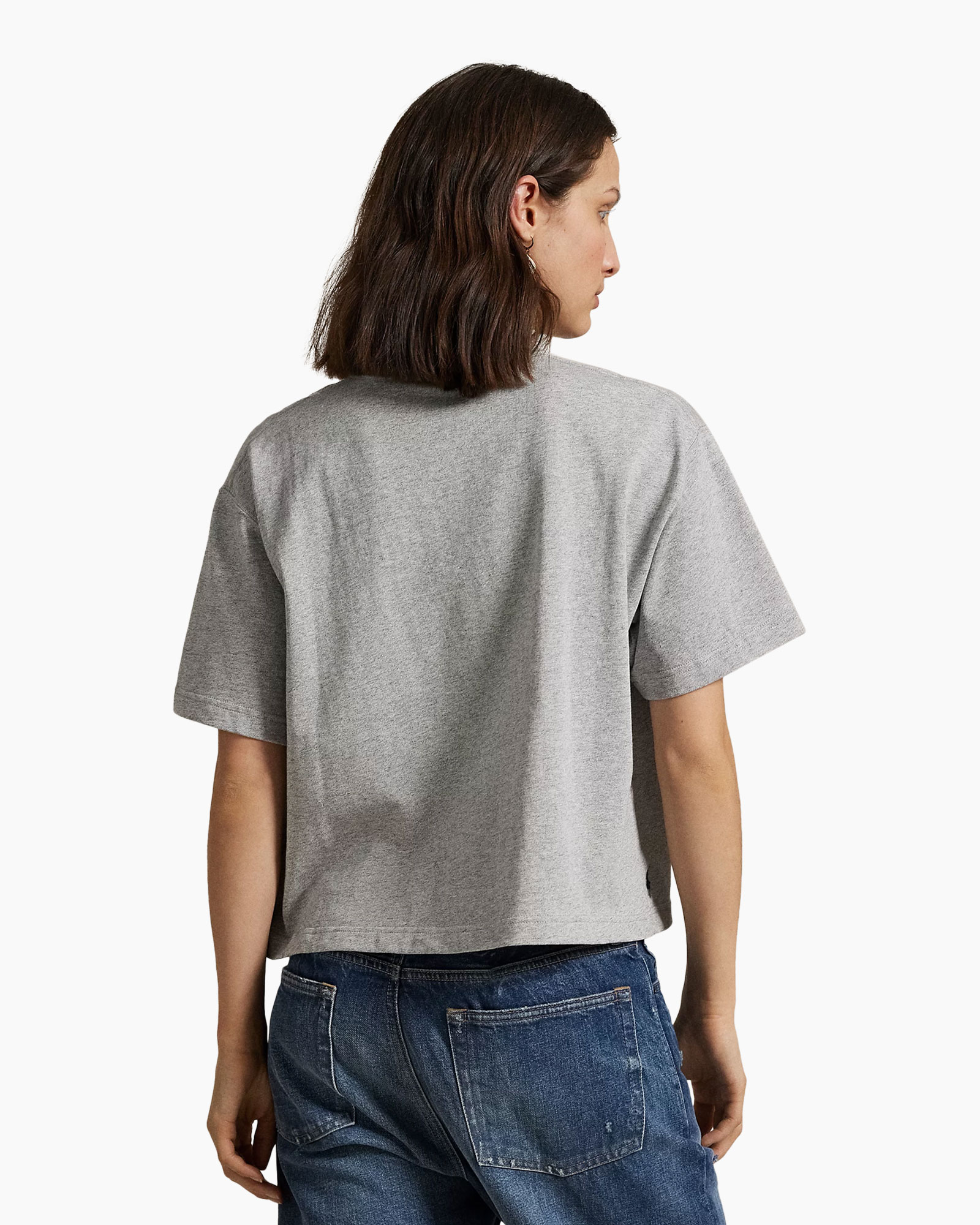 T-shirt Korte Mouw Hw Crp Licht Grijs