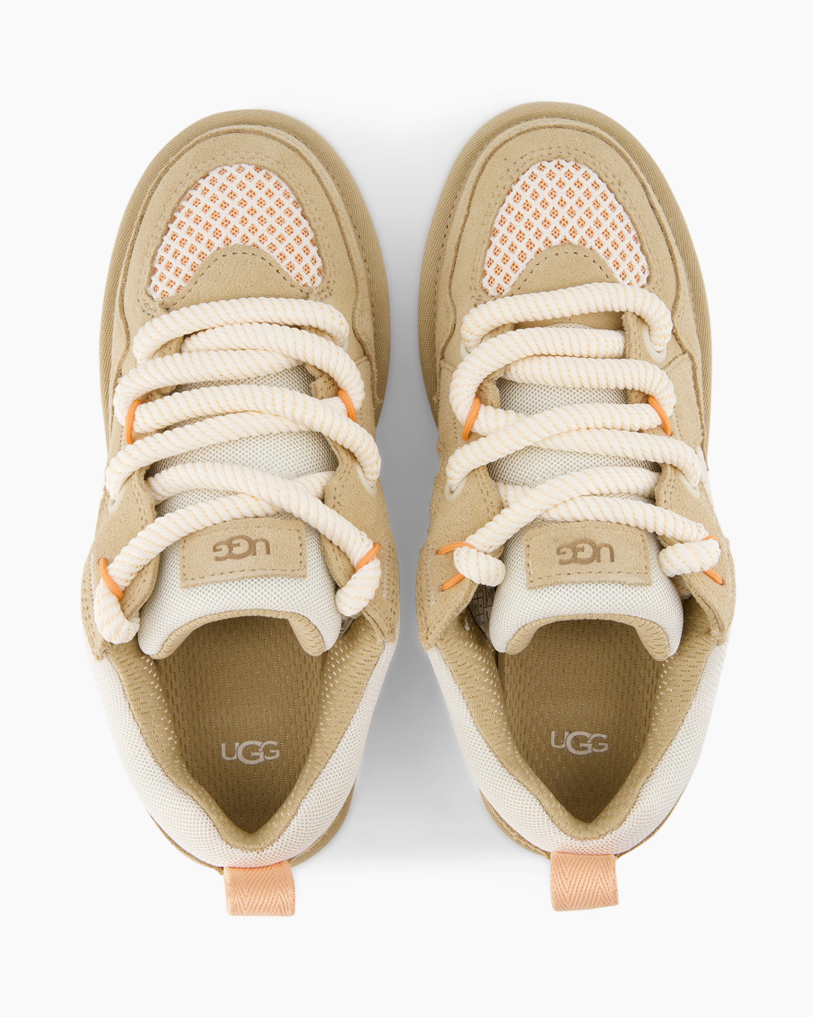 sneakers, beige, mesh, veters, UGG