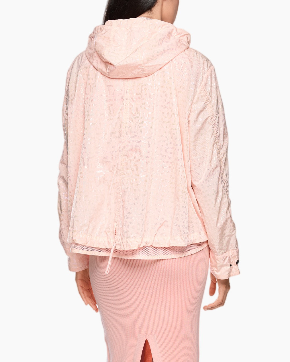 pink, jacket, windbreaker, patterned, long-sleeve