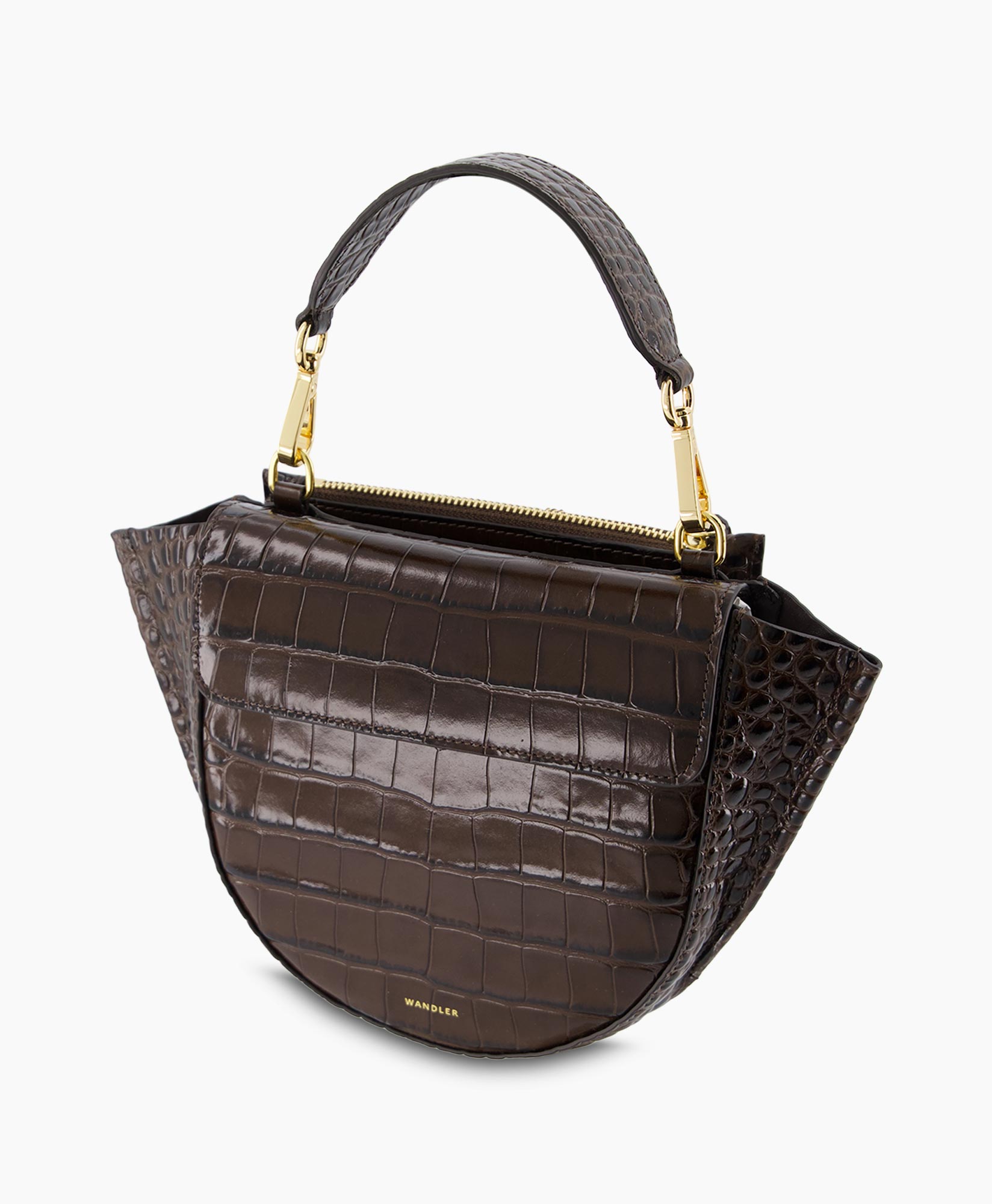 Crossbody Tas Hortensia Mini Donker Bruin