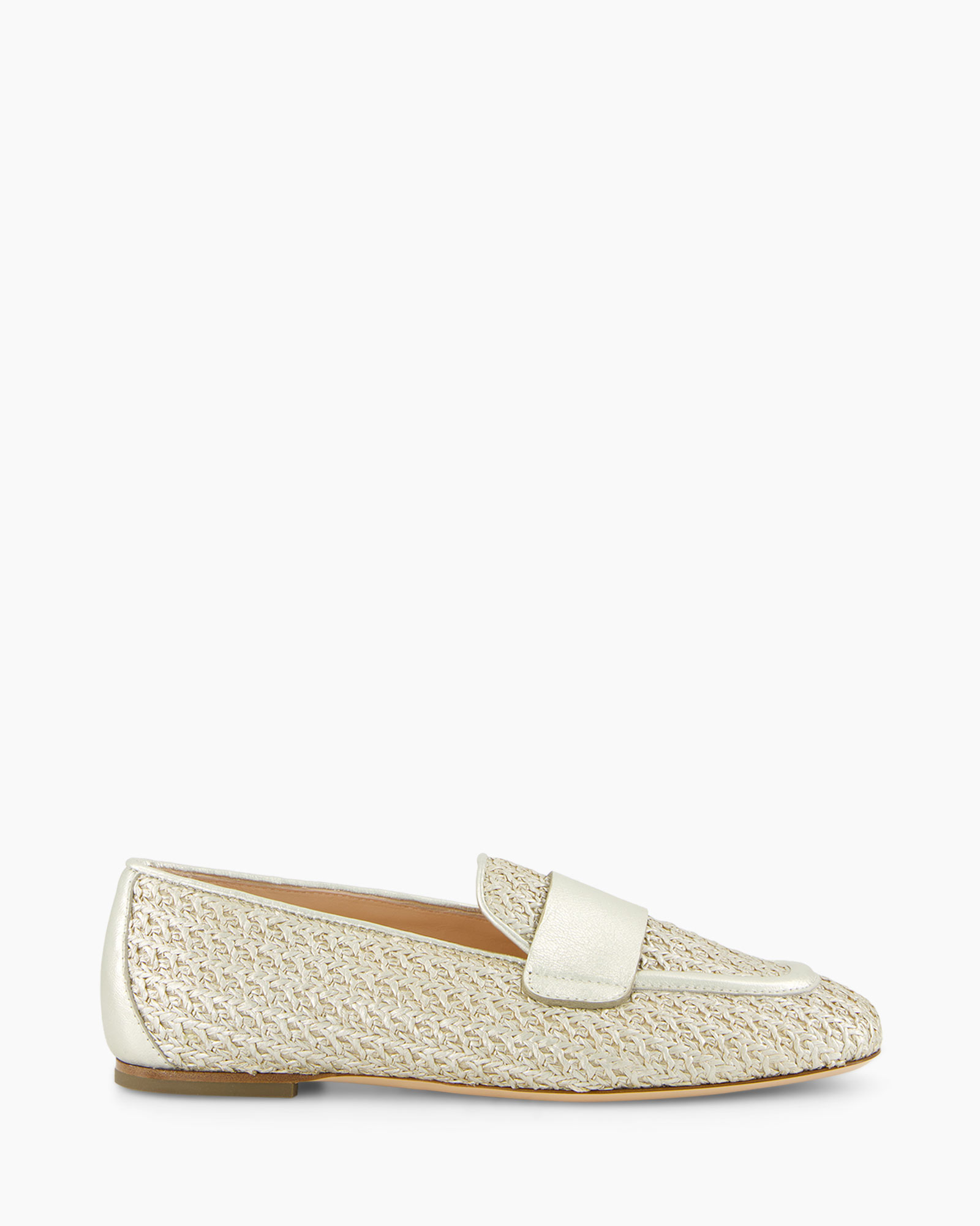 Loafer Sheryl Raffia Goud