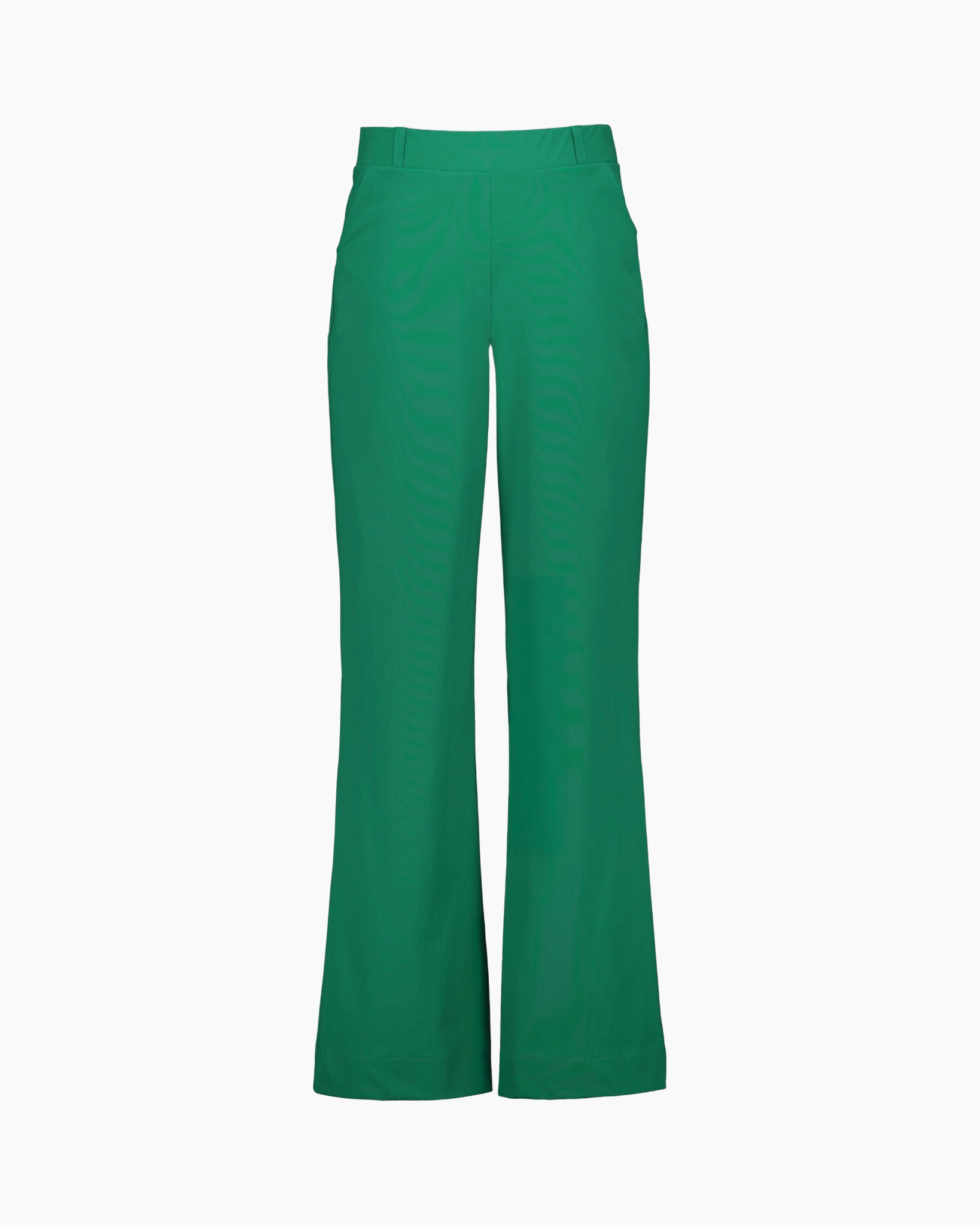 broeken, groen, pantalon, wijder, hoge taille