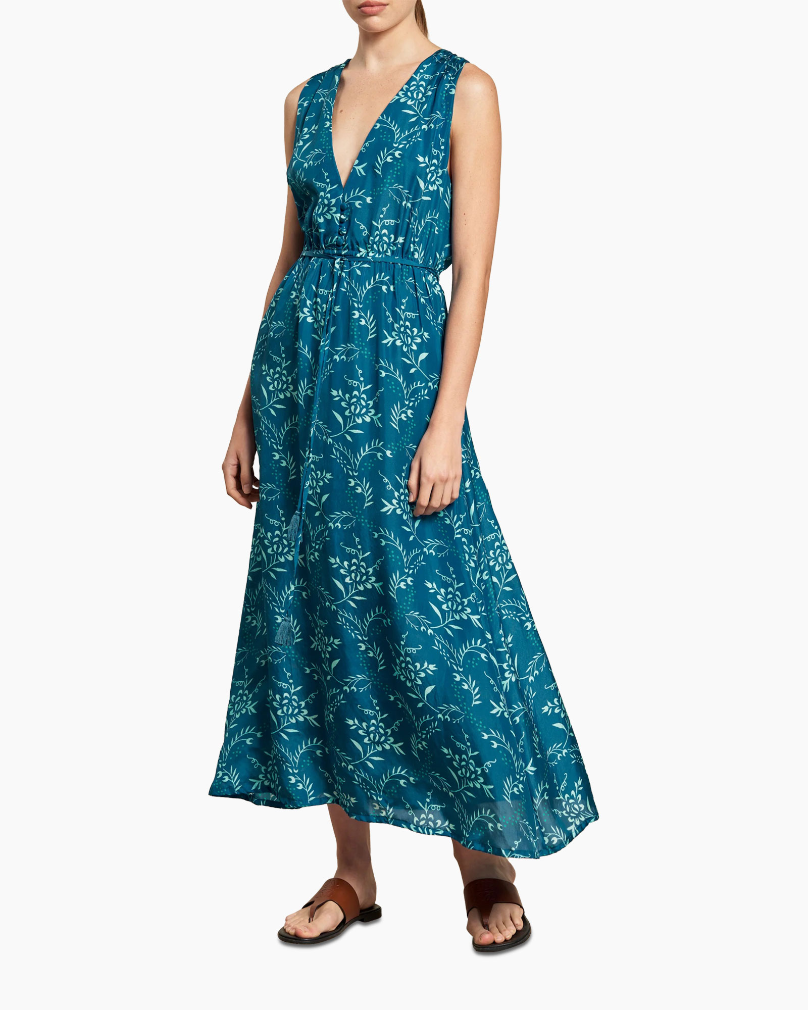 Maxi Jurk Claudia Blauw