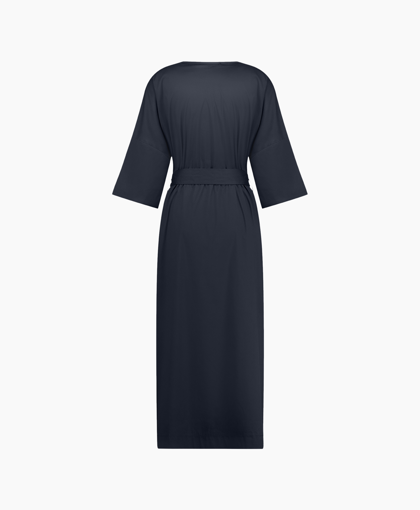 Jurk Kim Poplin Dress Donker Blauw