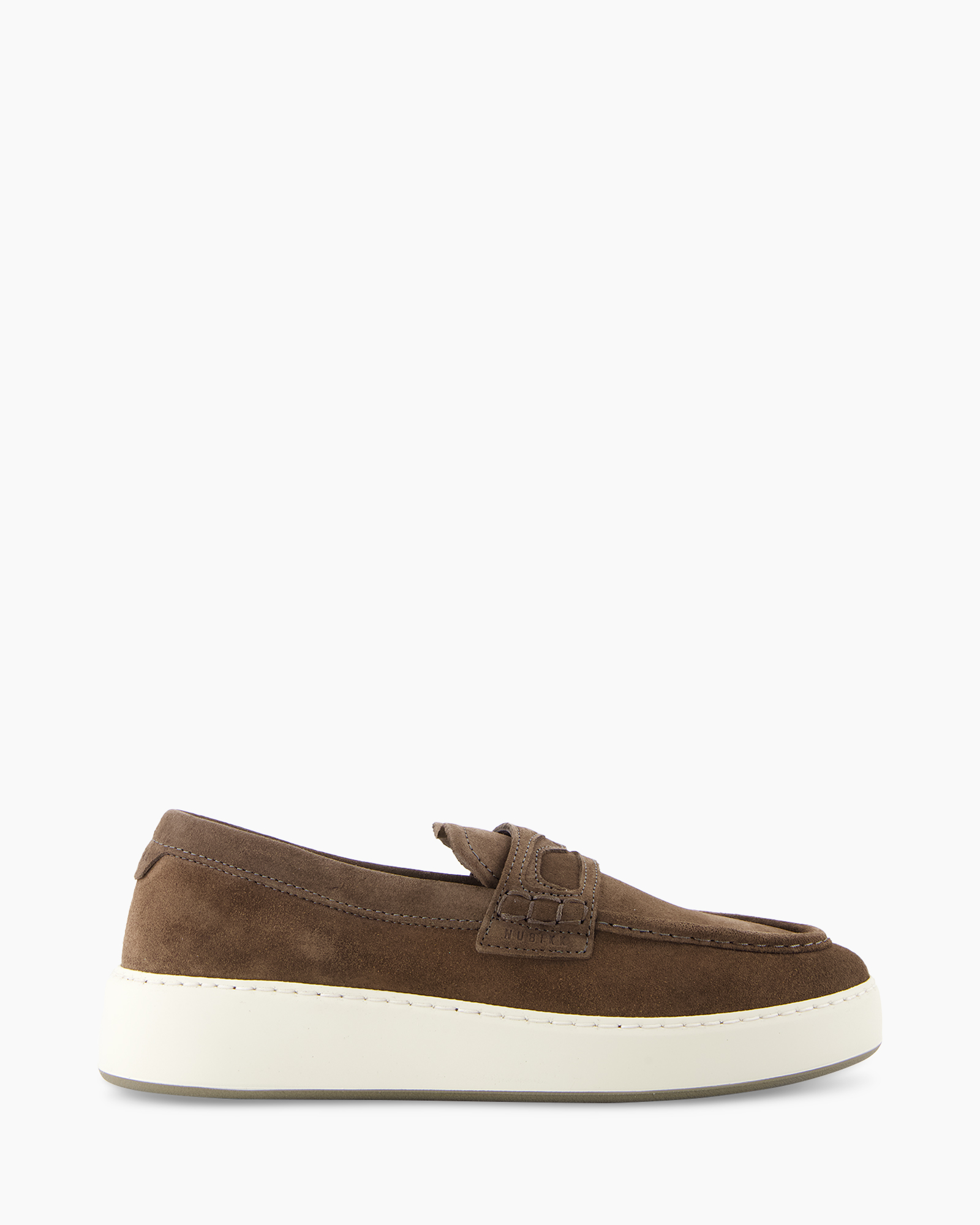 loafer, moccasin, brown, suede, slip-on