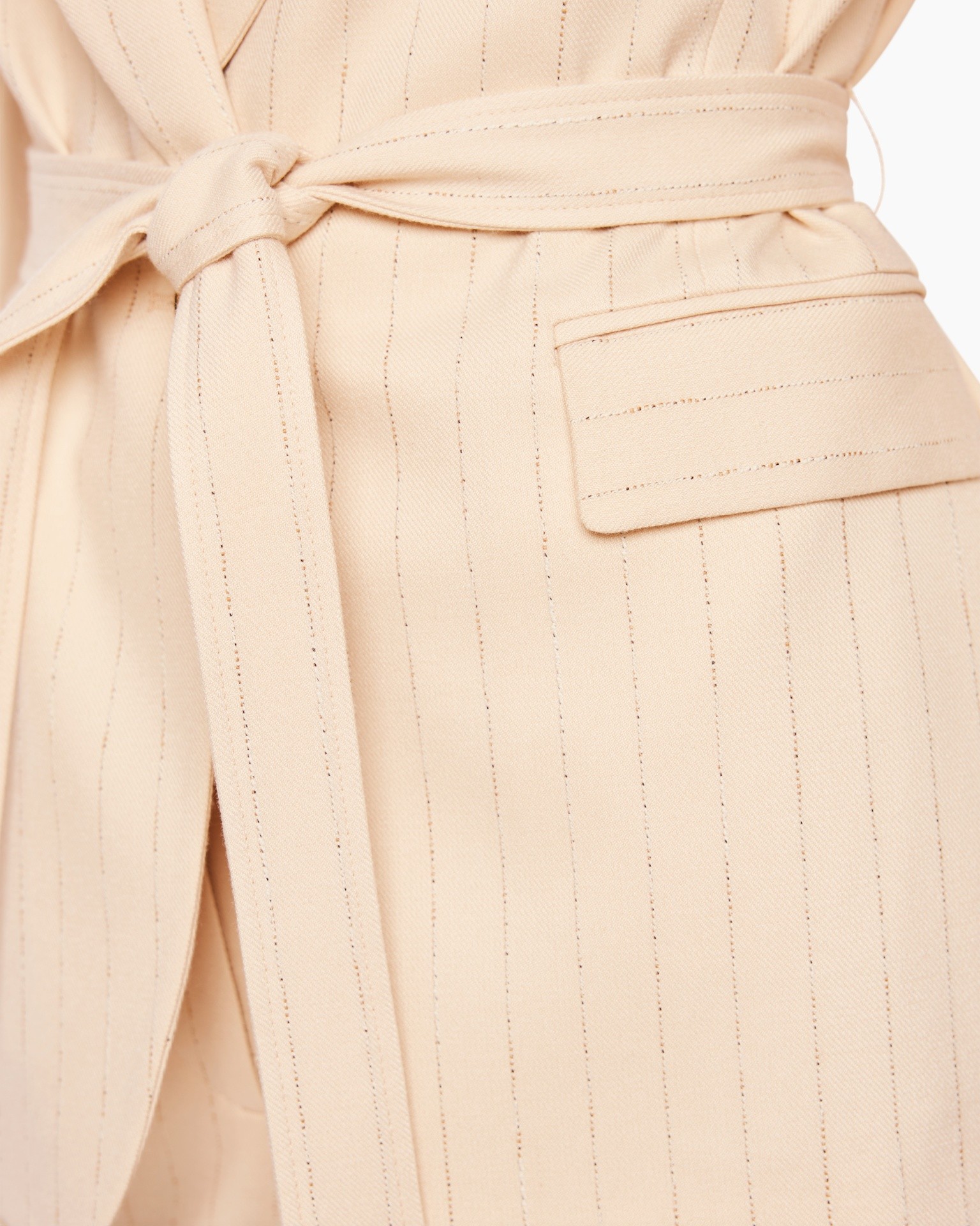 beige, strepen, riem, broek, zak
