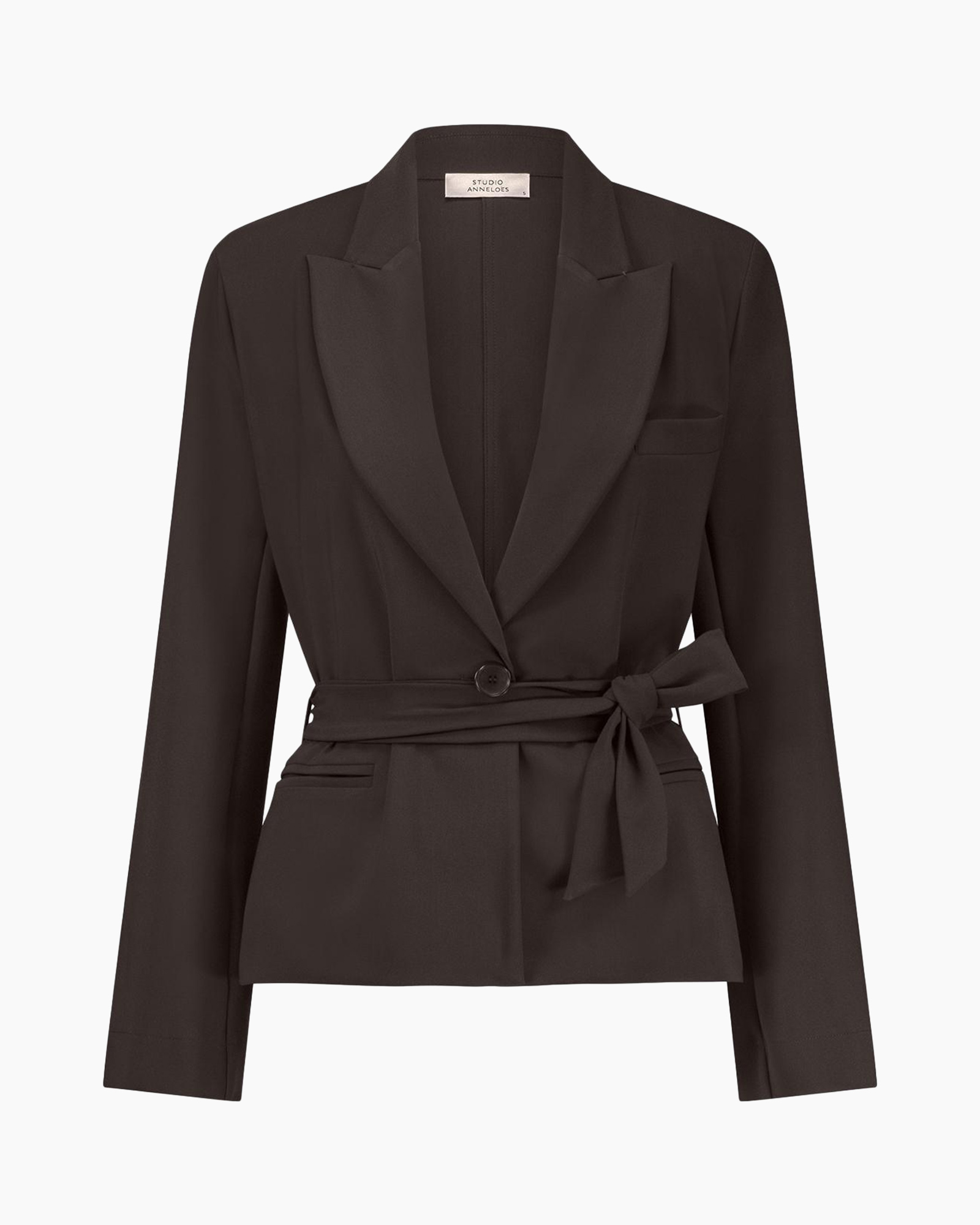 Blazer Lette Bonded Blazer Donker Bruin