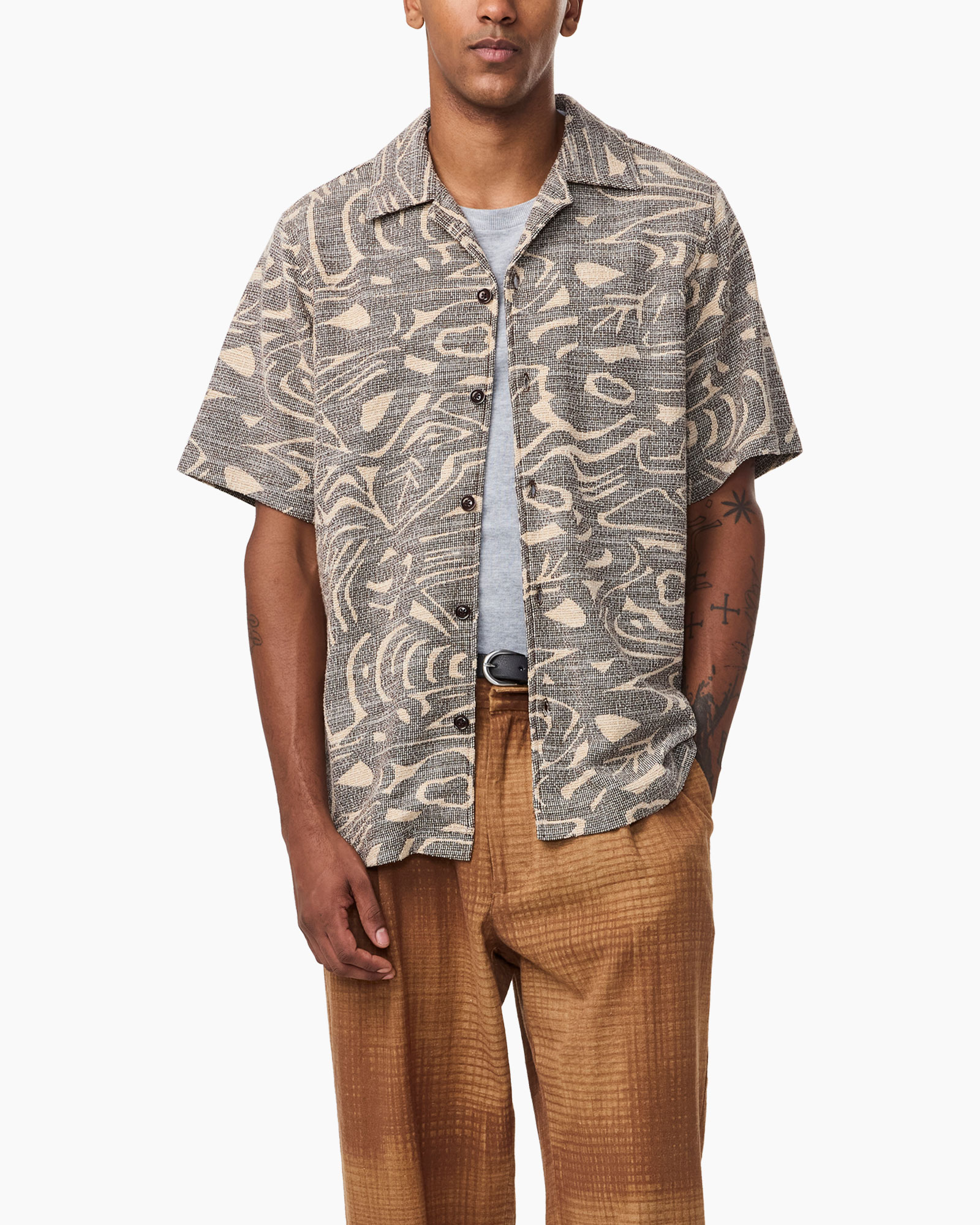 Overhemd Julio Ss Shirt 3420 Print + 2 Kleurig