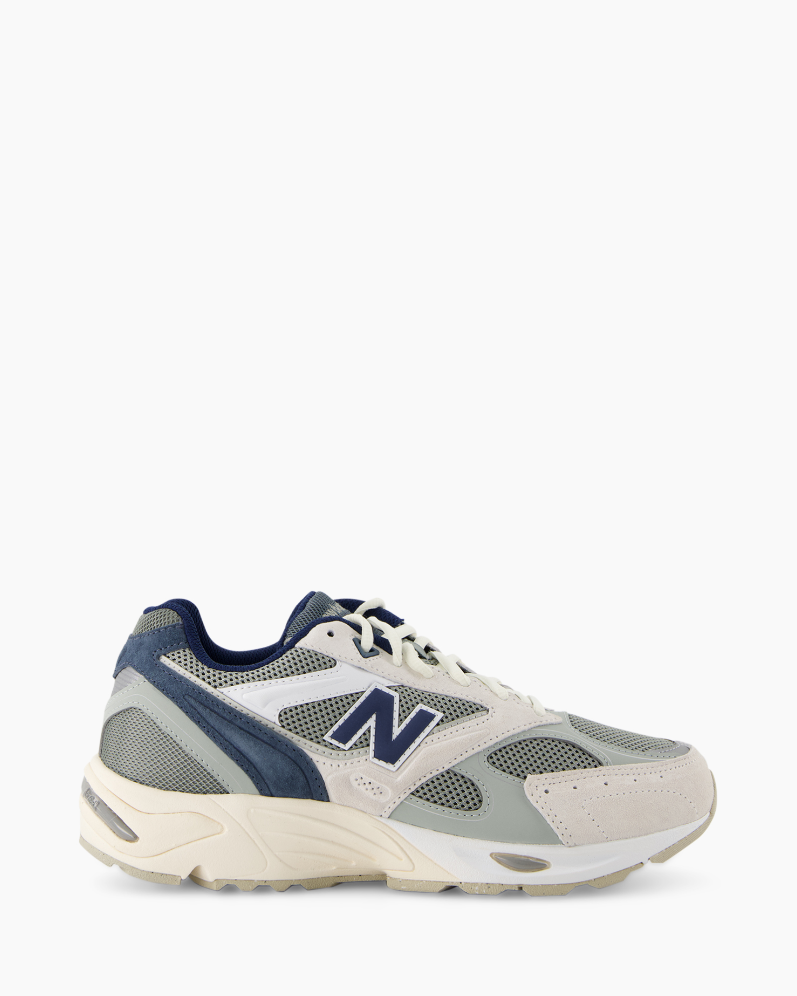 sneaker, running, mesh, blauw, grijs