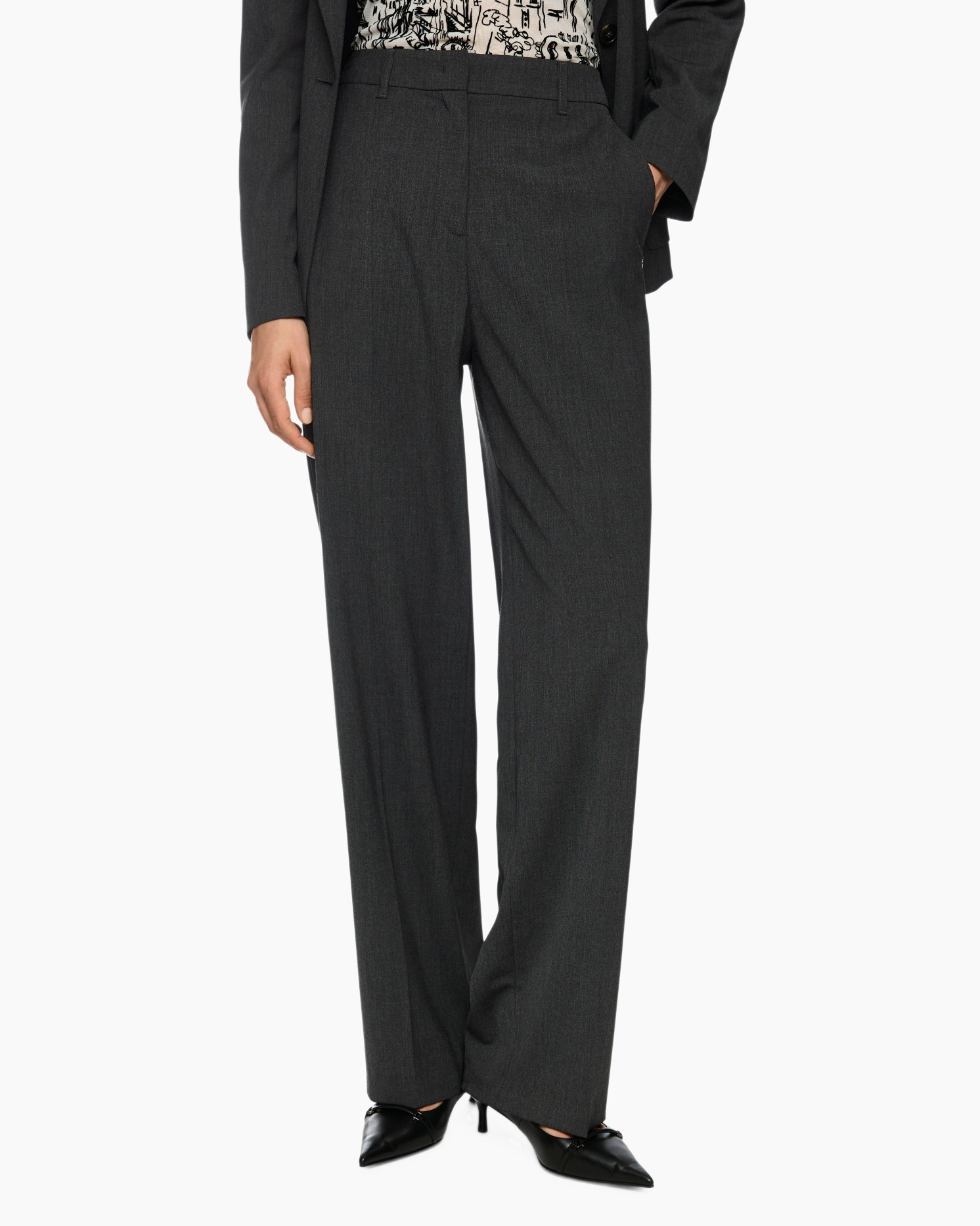 Broek Zc 81.27 W77 Antraciet