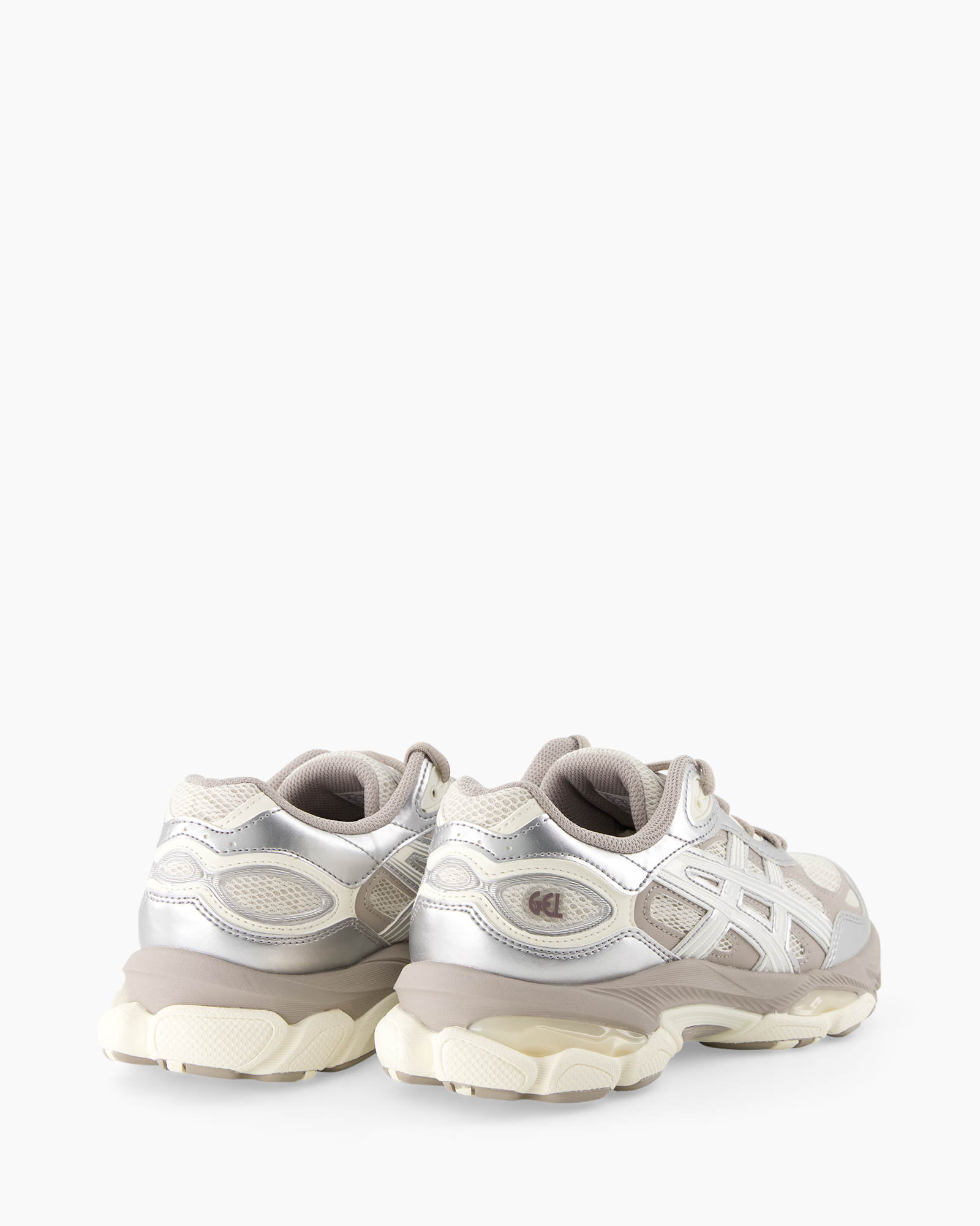 sneakers, mesh, zilver, wit, trailzool