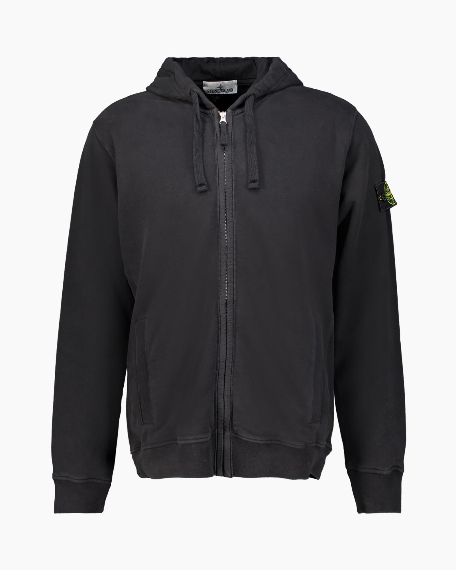 hoodie, madem met rits, zwart, touwtjes, zakken