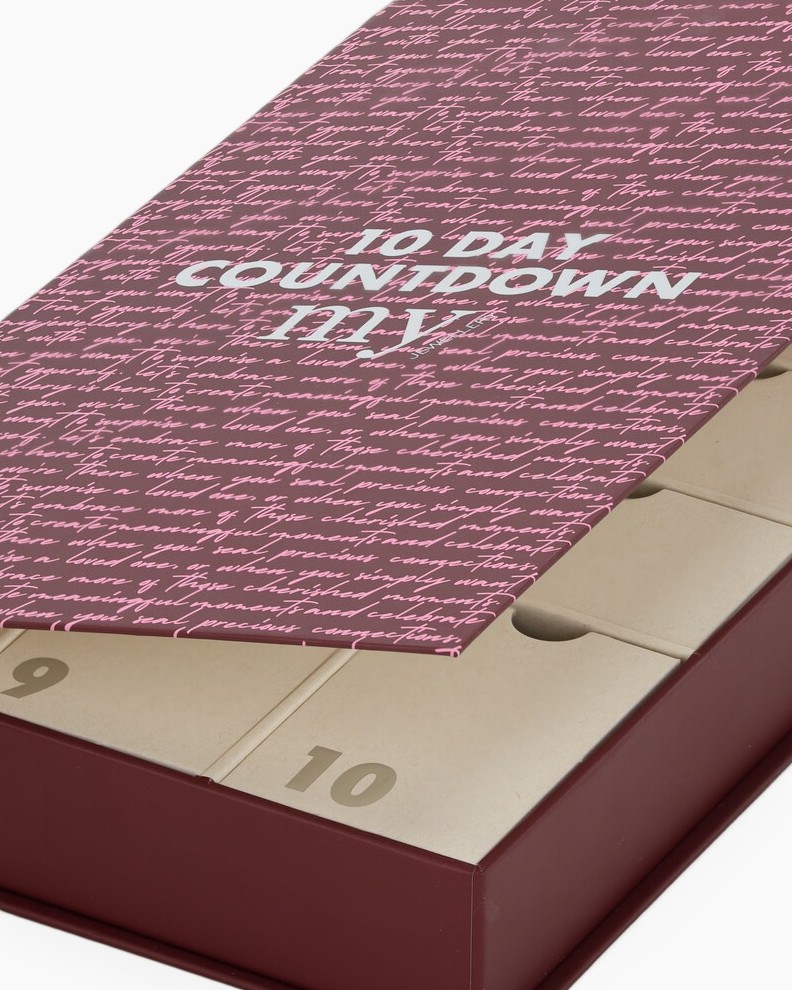 cadeaubox, hart hanger, dozen box, paars, patroon