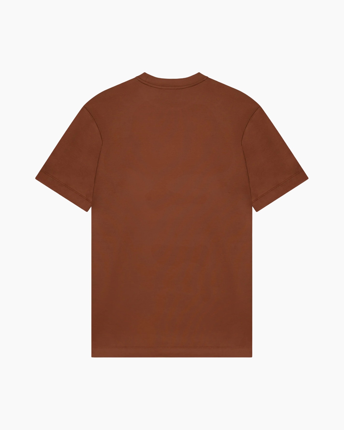 t-shirt, katoen, bruin, korte mouw, rond hals