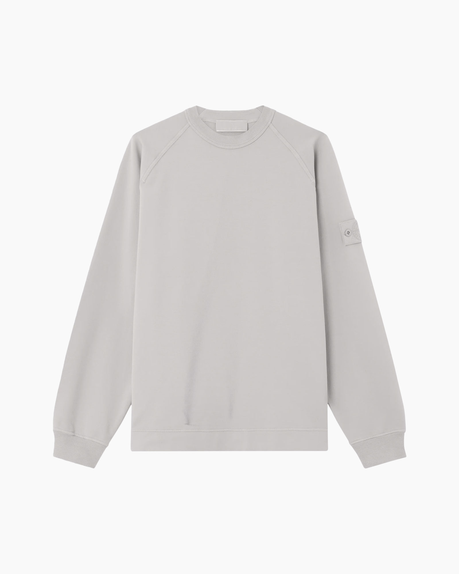 crewneck, long-sleeve, gray, basic, raglan sleeves