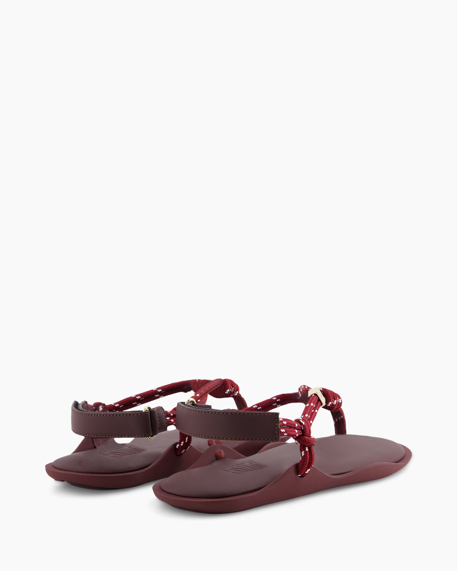 sandalen, flip-flops, teenstuk, rood, riem-enkell