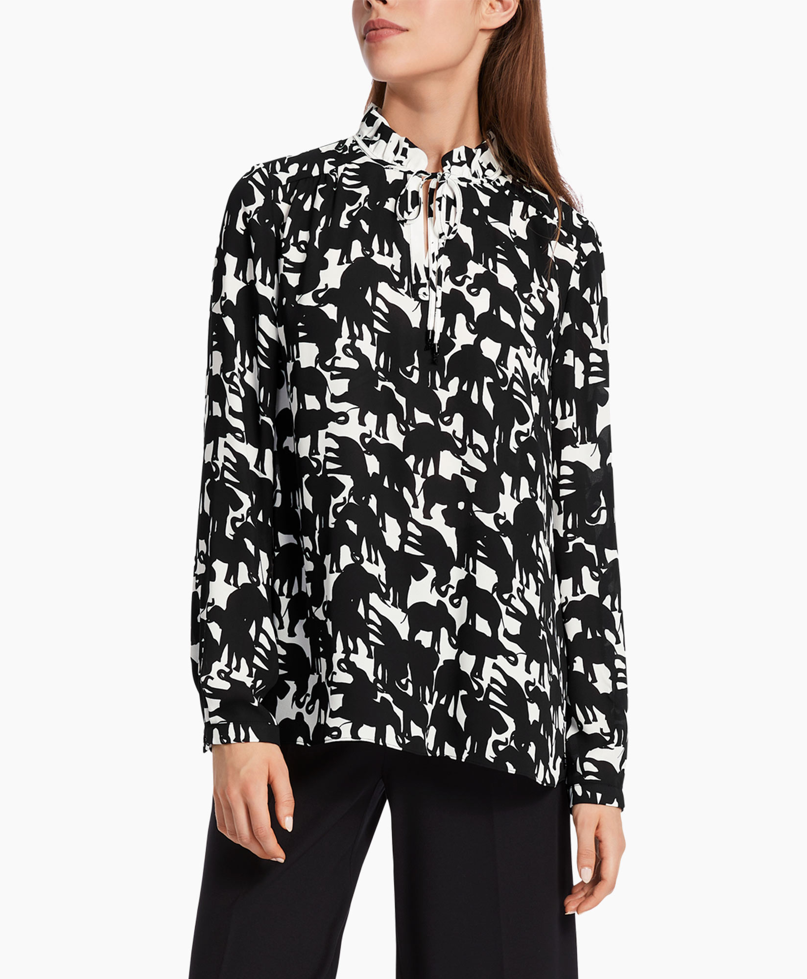 Marccain Collectie Blouse Wc 51.16 W13 Zwart