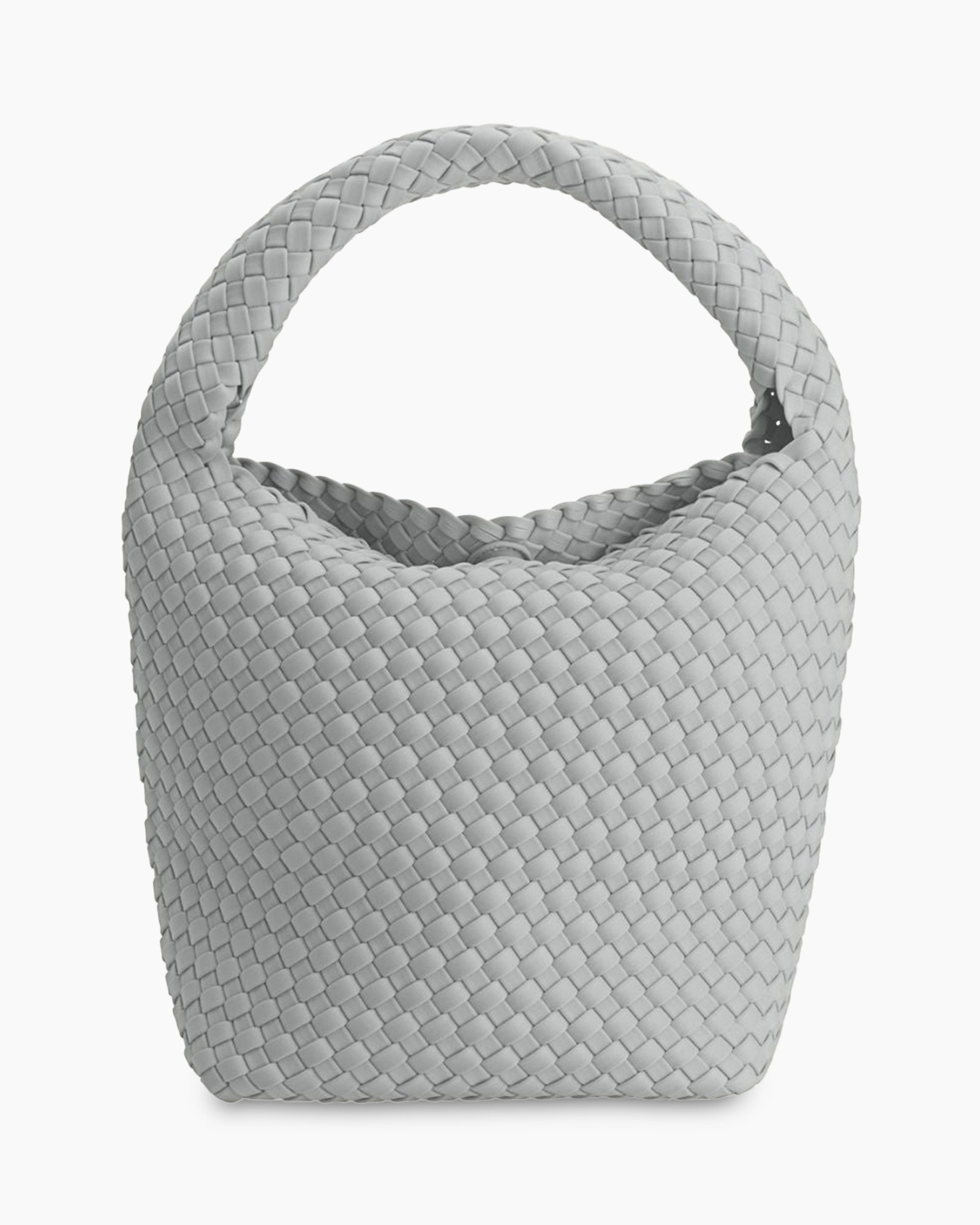 Schouder/hand Tas Bucket Licht Grijs