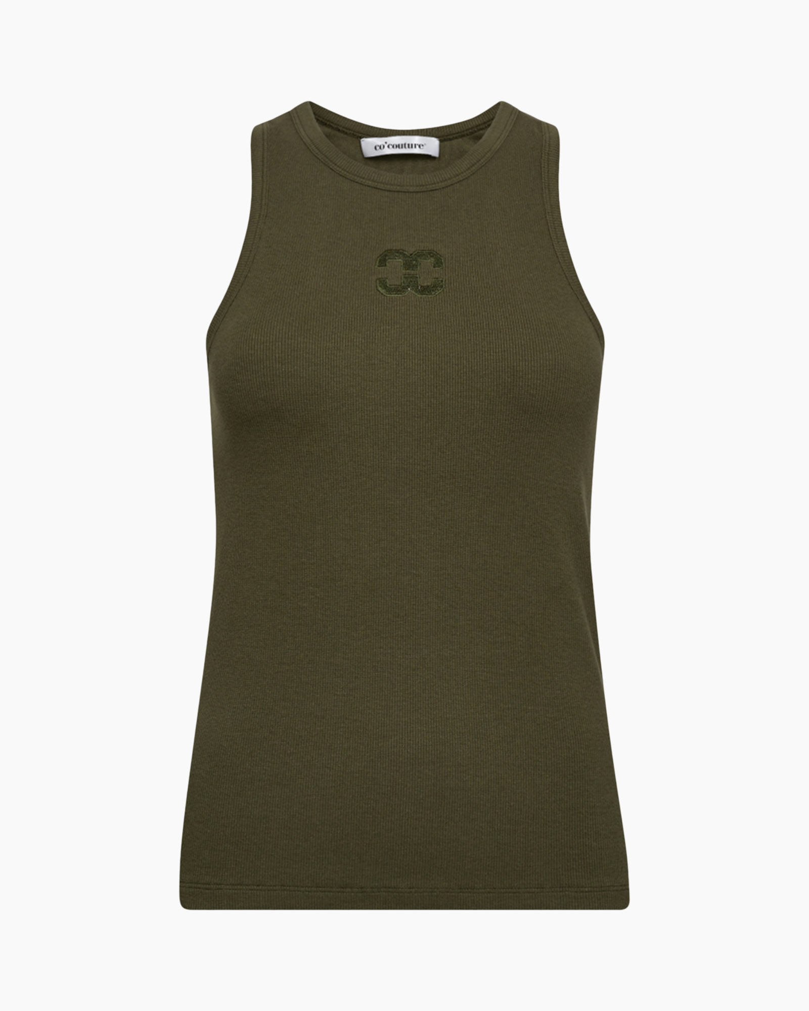 Top Sahara Embroidery Tank Groen