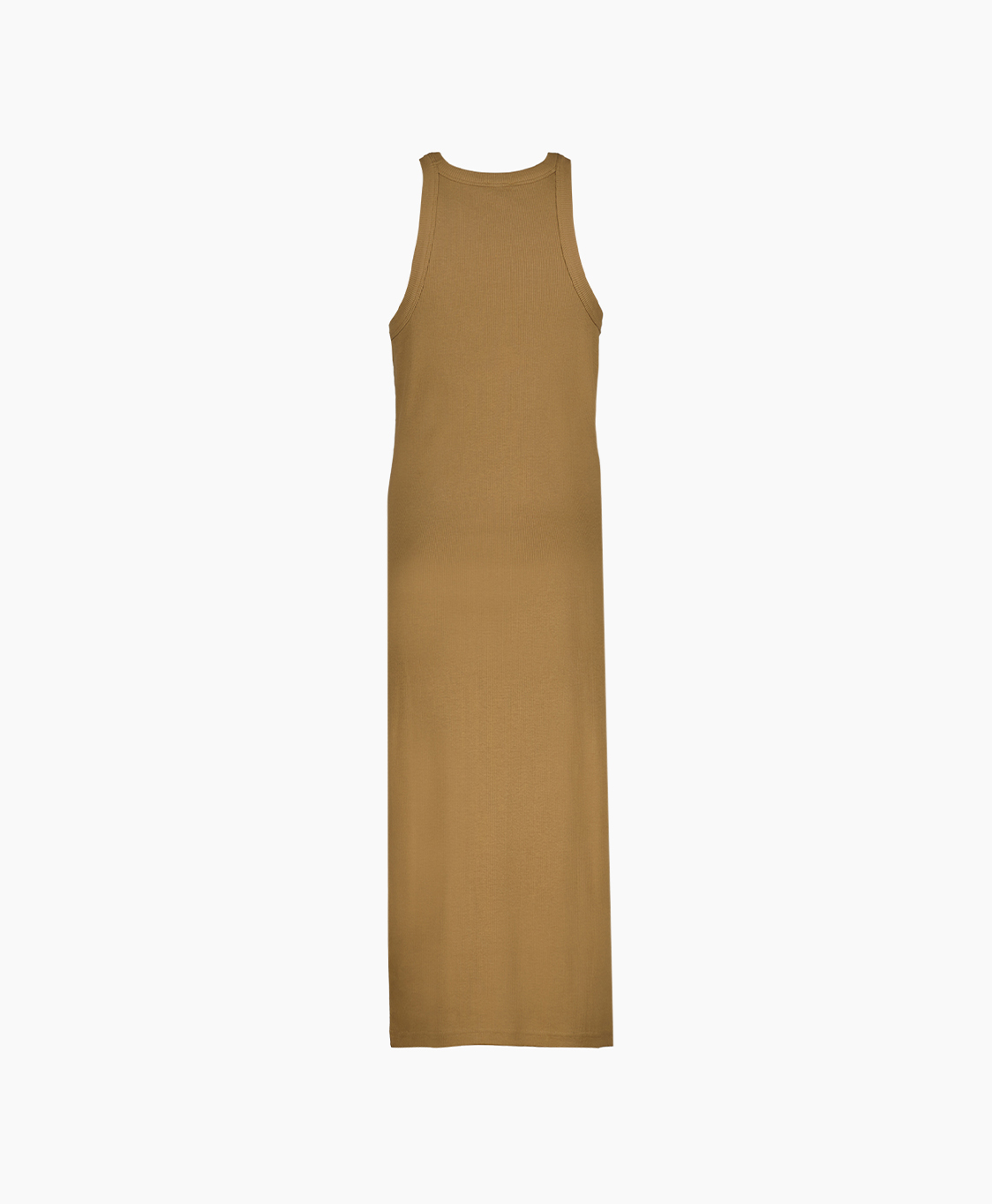 Closed Midi Jurk Tank Dress Bruin