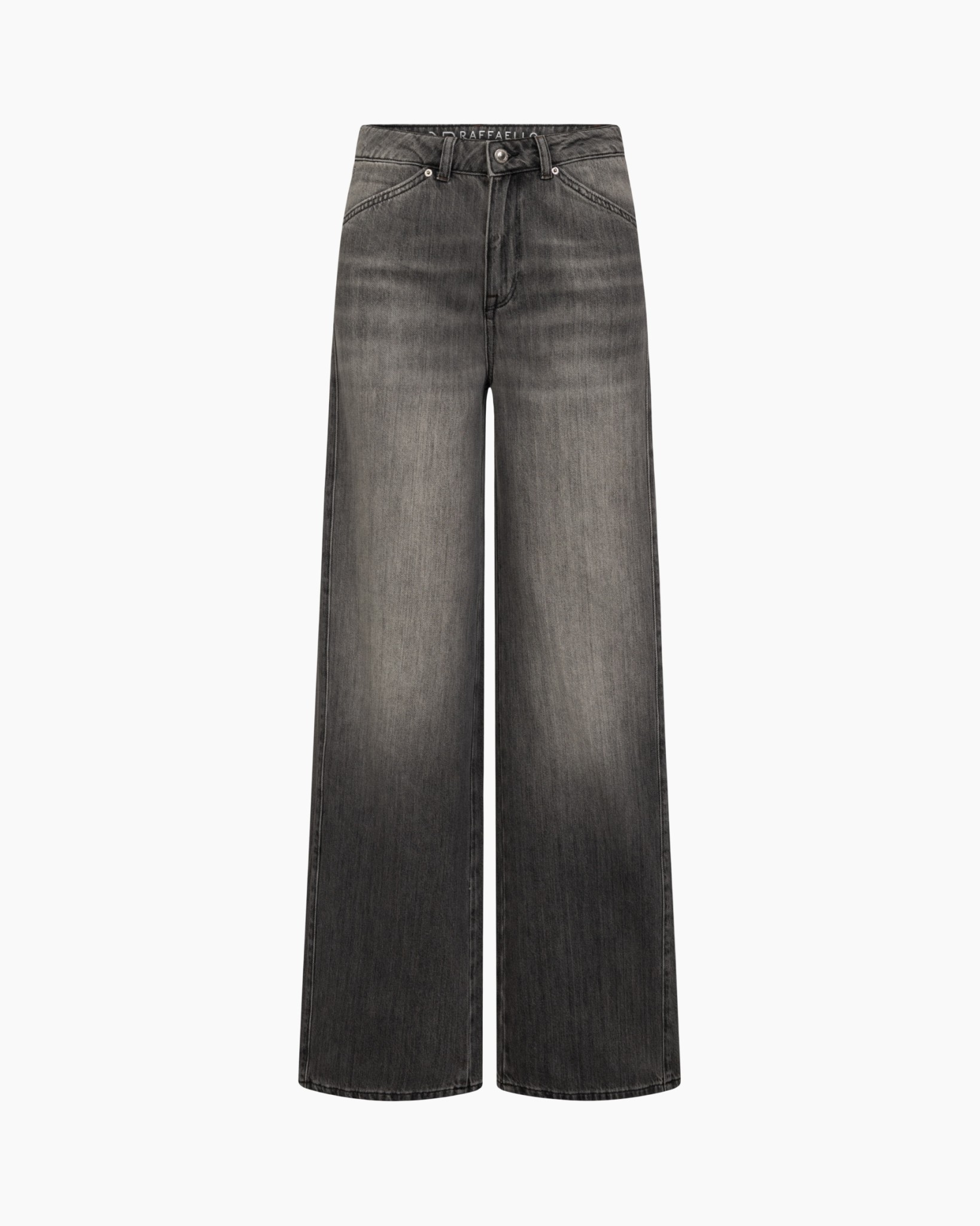 jeans, wijdelijn/ruime pasvorm, versleten, grijs, denim
