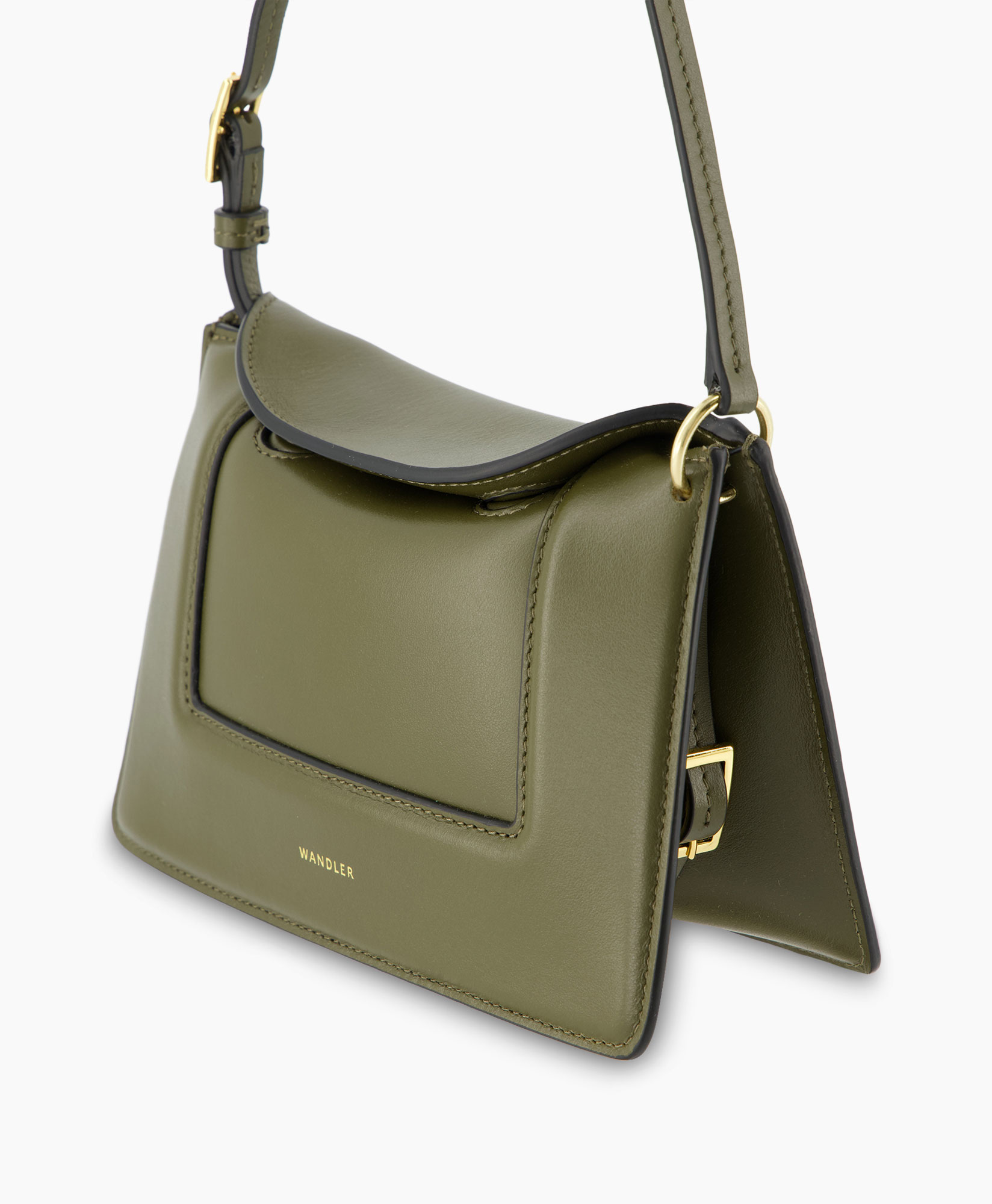 Wandler Crossbody Tas Penelope Micro Donker Groen