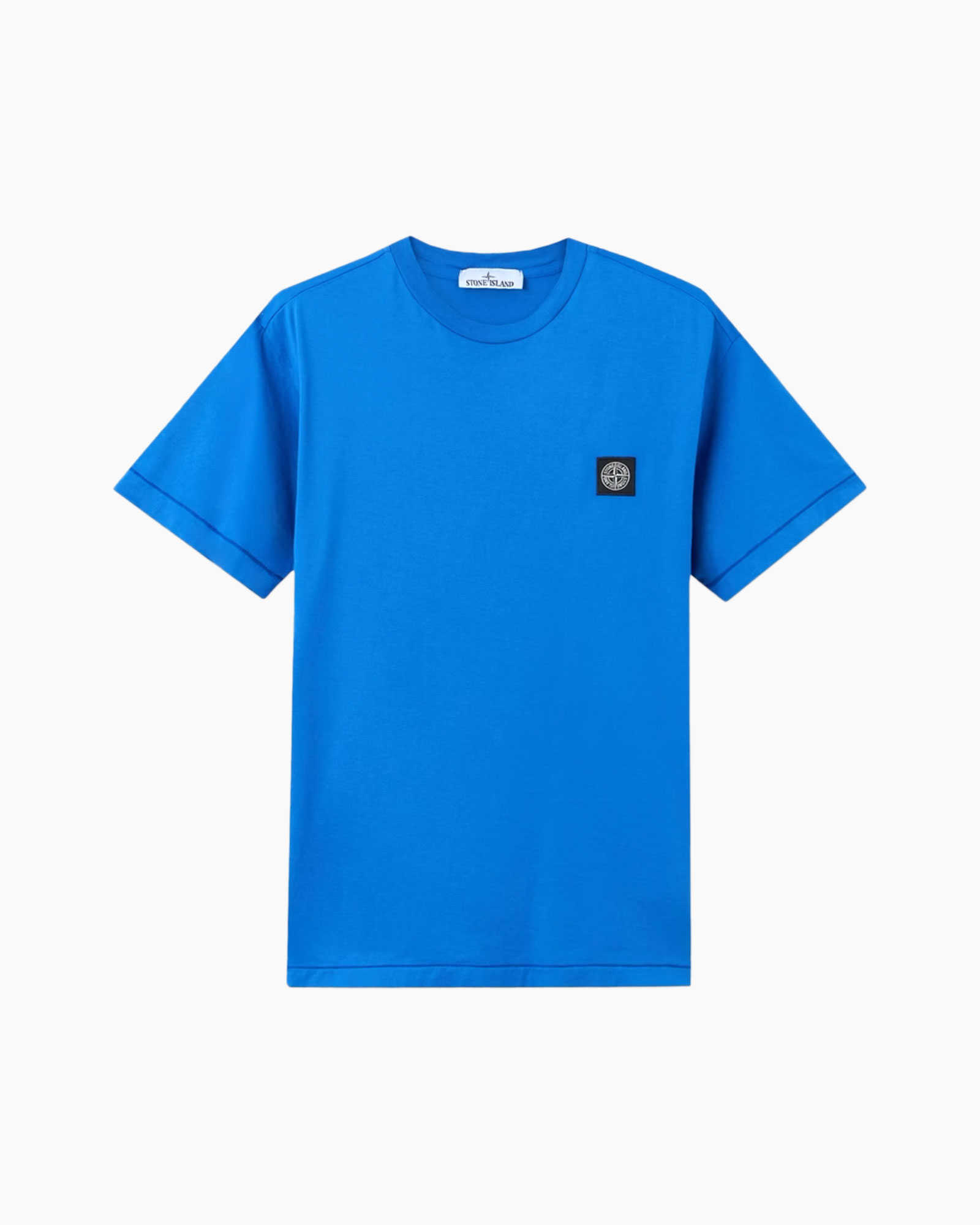 t-shirt, mouwloos?, blue, halsboord, logo patches