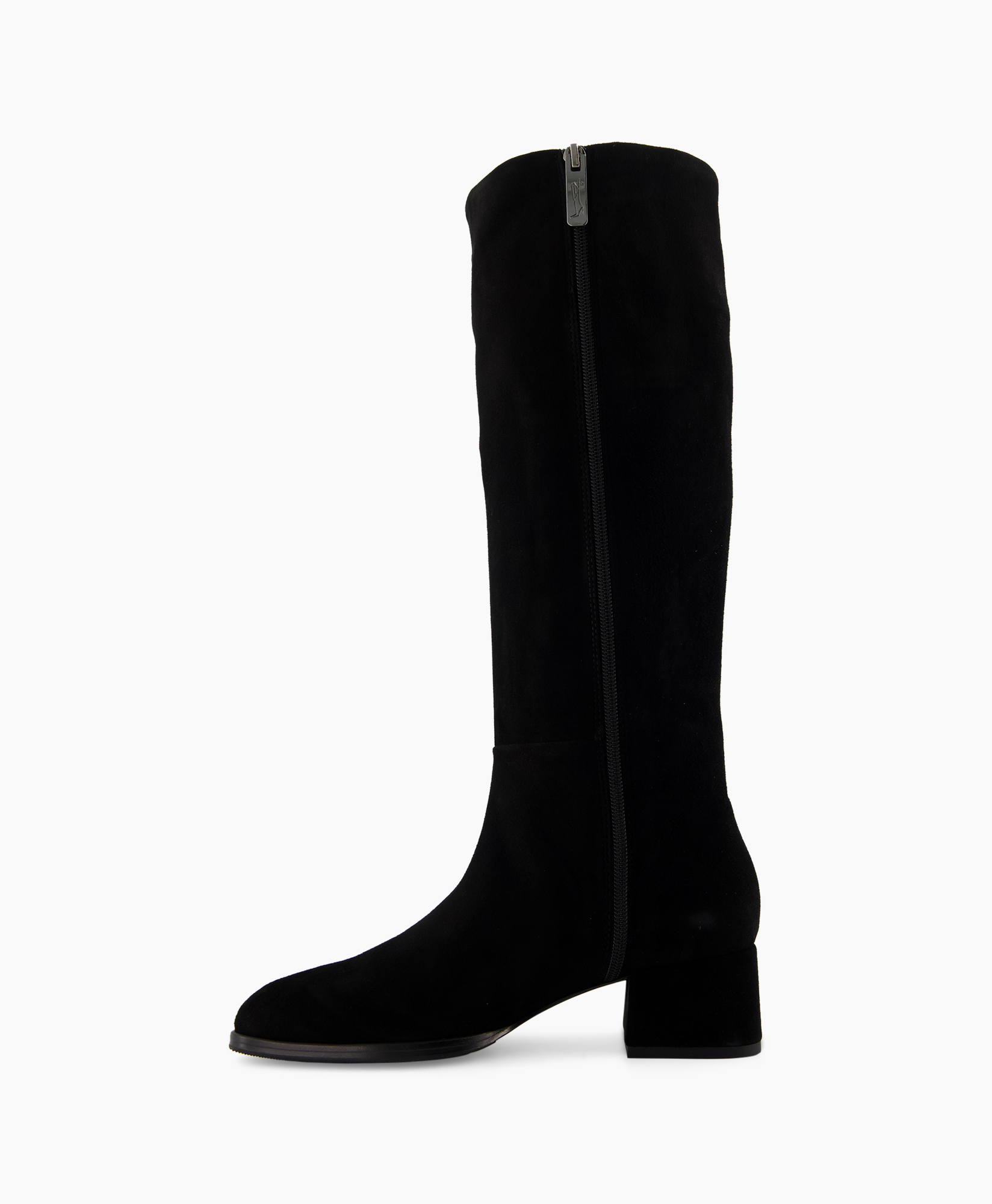 Lange Laars Pelle Stretch Velour Zwart