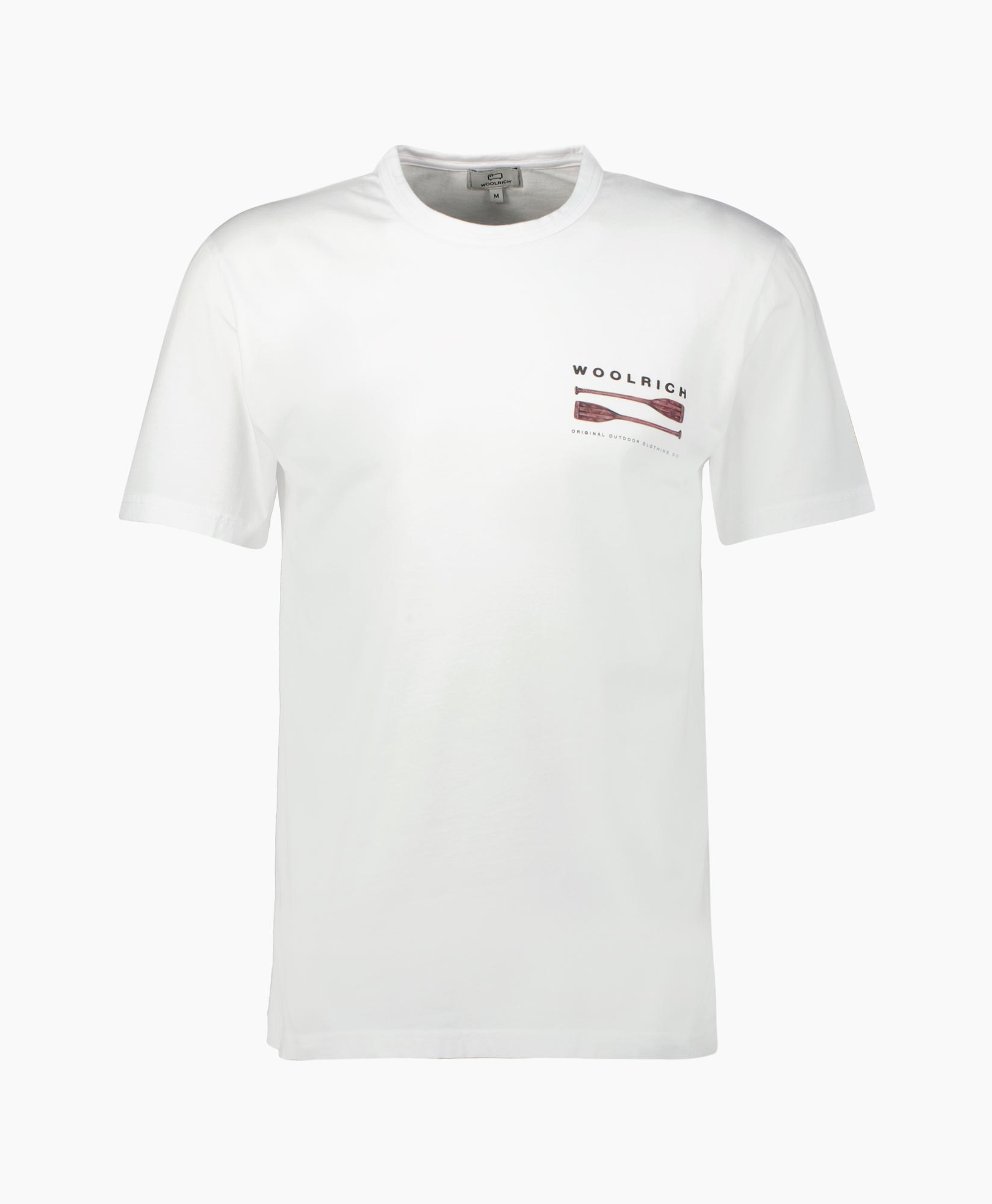 Woolrich  T-shirt Korte Mouw Lakeside Wit