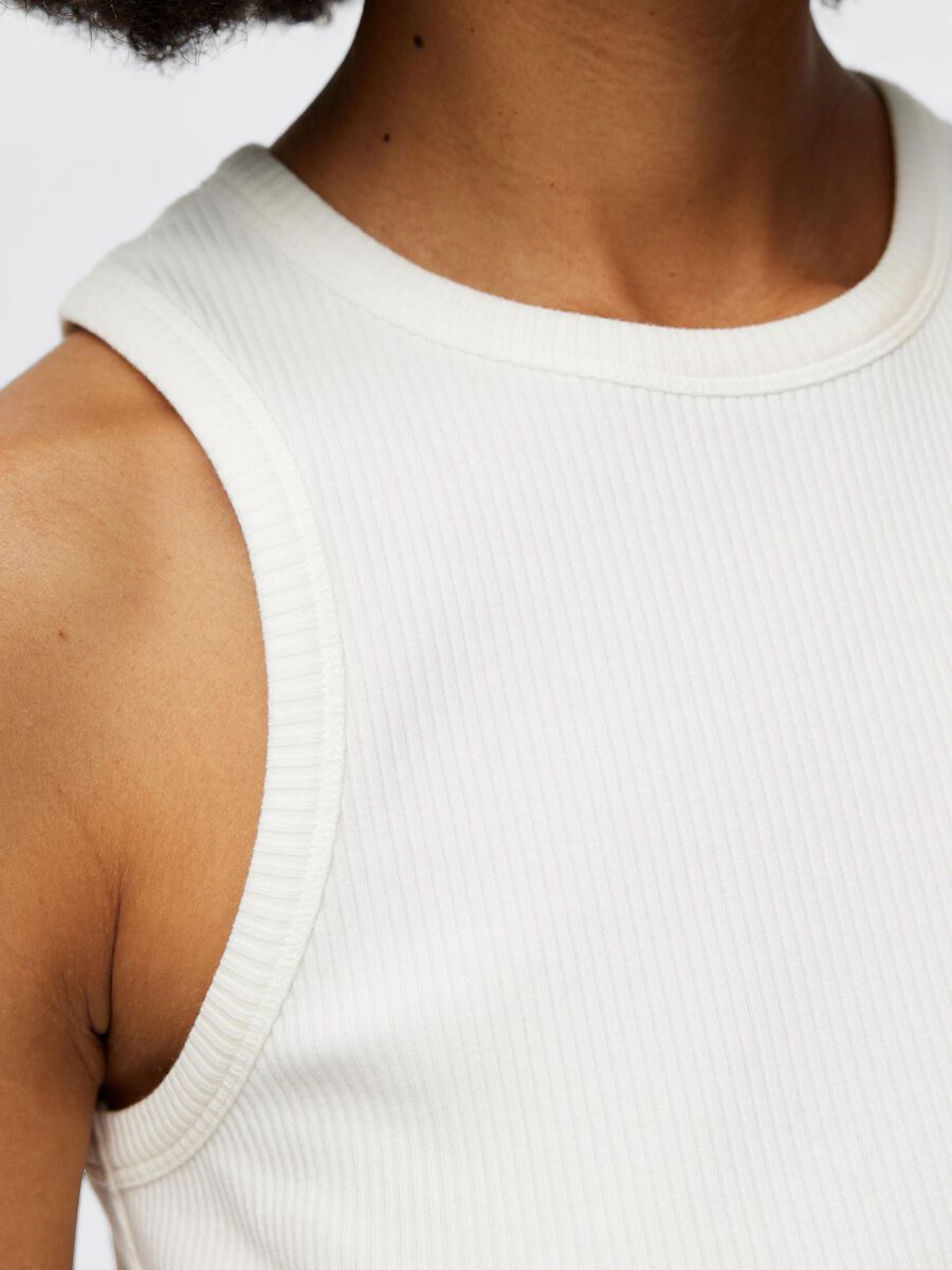 Top Anna O-neck Wit