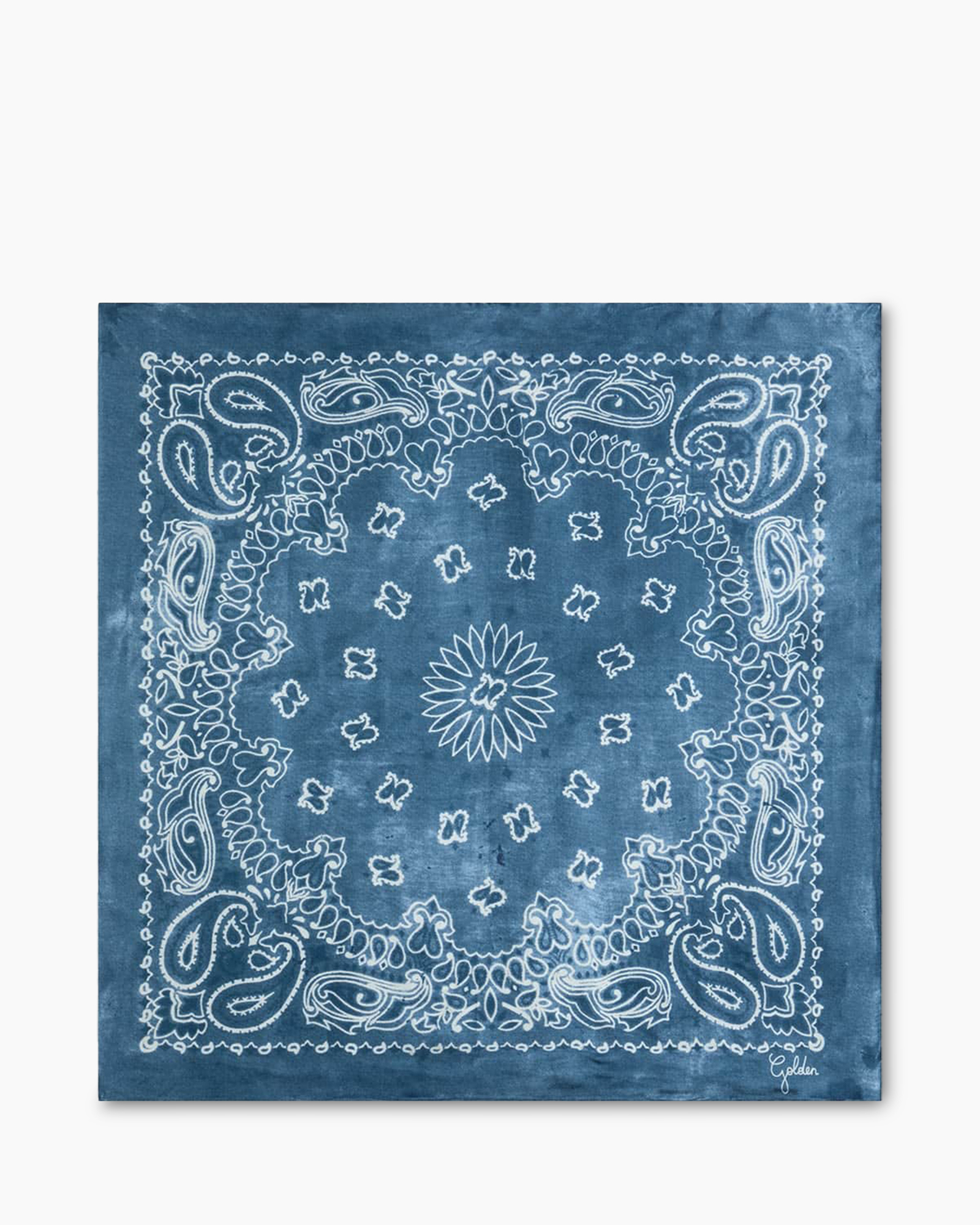 bandana, blauw, paisley, bandana-patroon, vierkant-tapijt