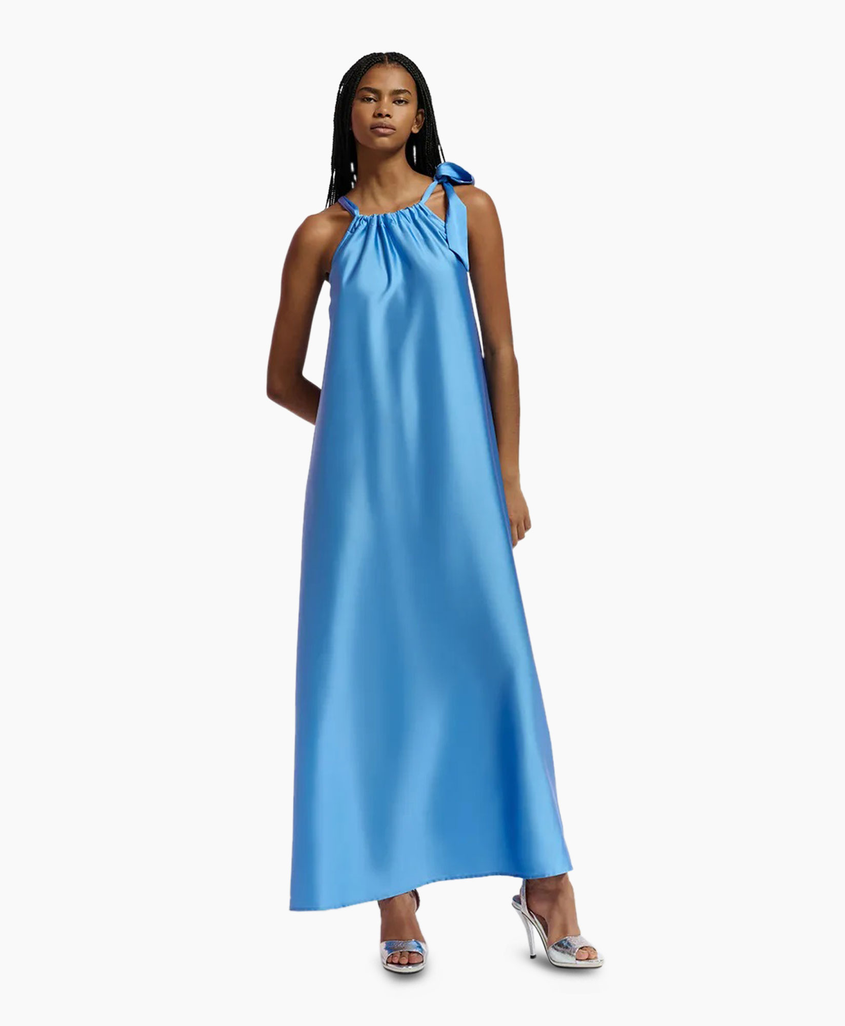 Maxi Jurk Famson Blauw