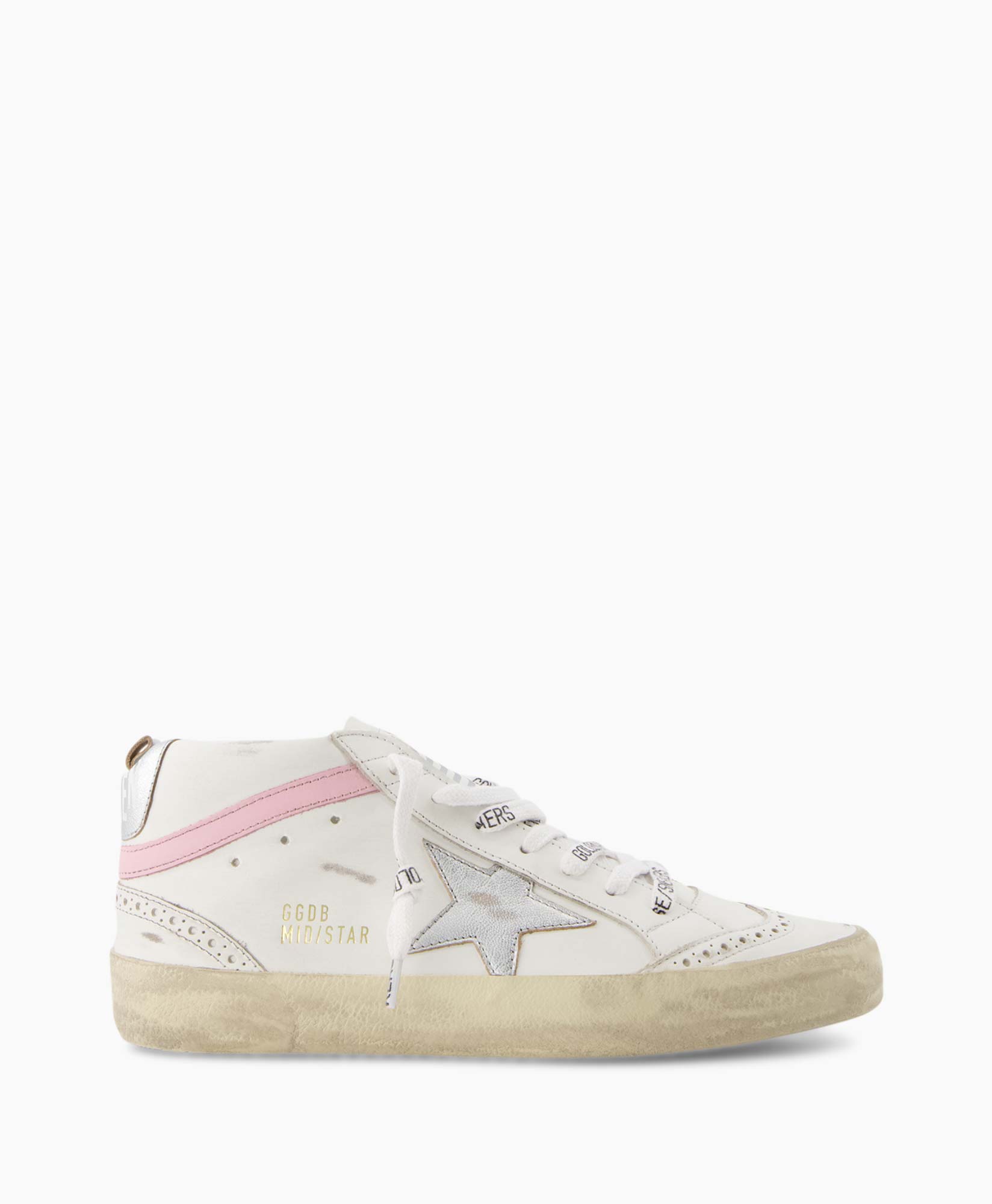 Golden Goose Sneaker Mid Star Leather Upper And Wa Wit