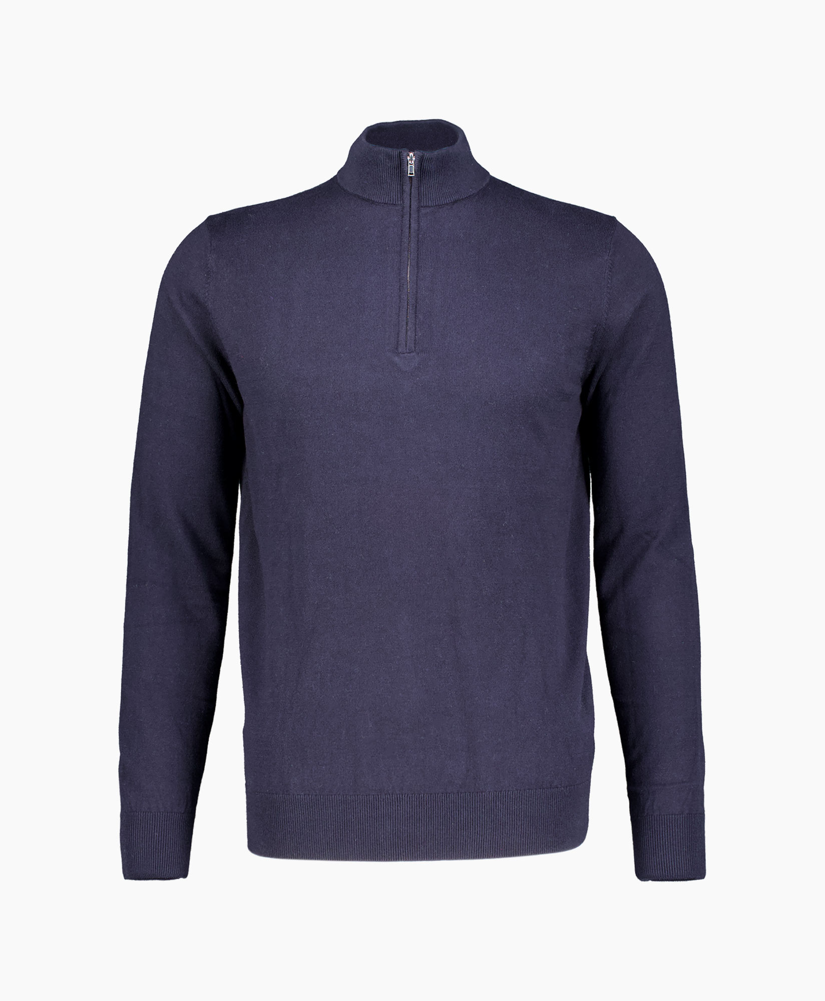 Sweater Half Zip Donker Blauw