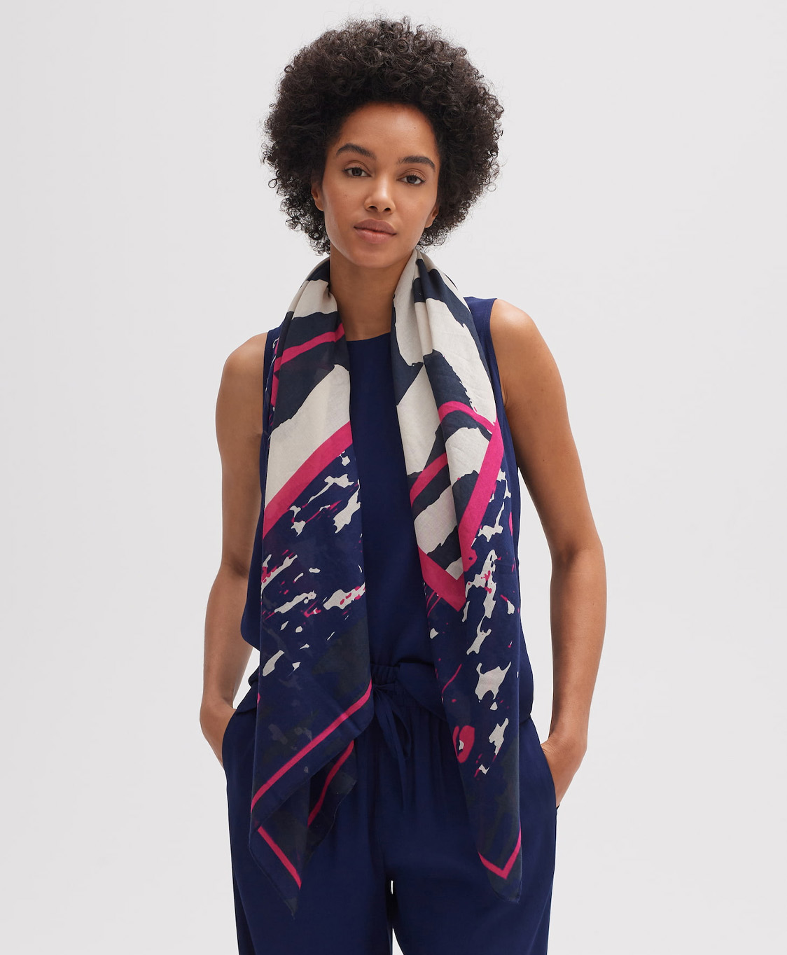 Opus Aruni Scarf Blauw