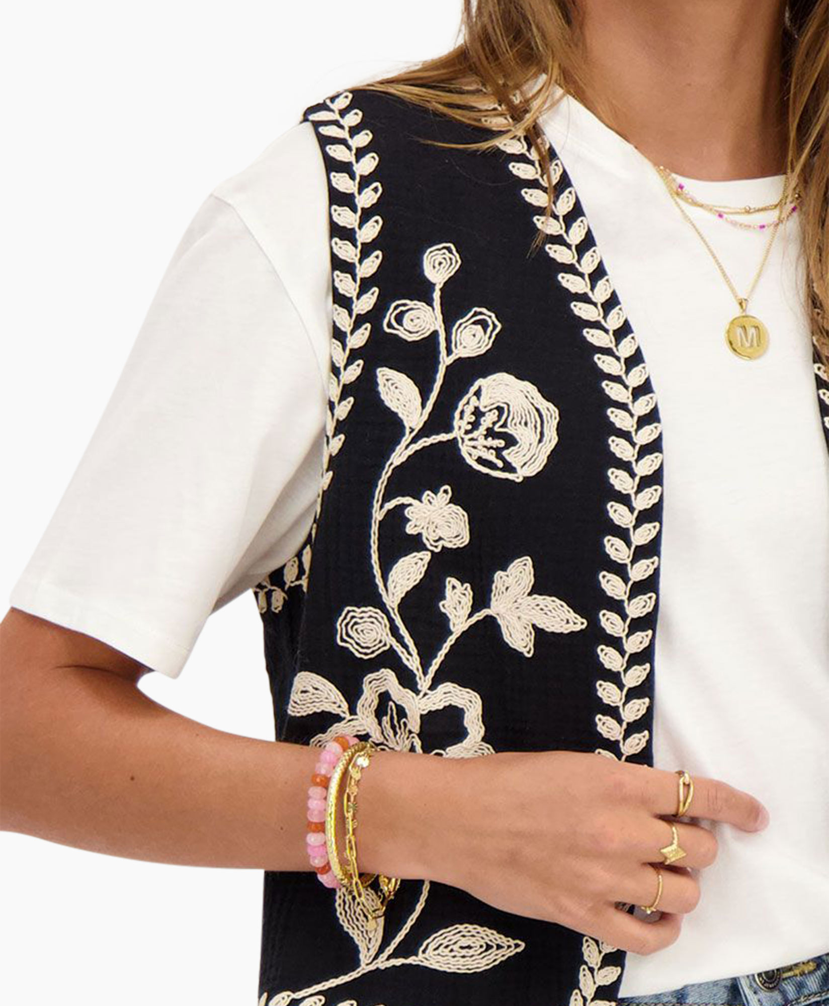 Gilet Mj10588 Zwart