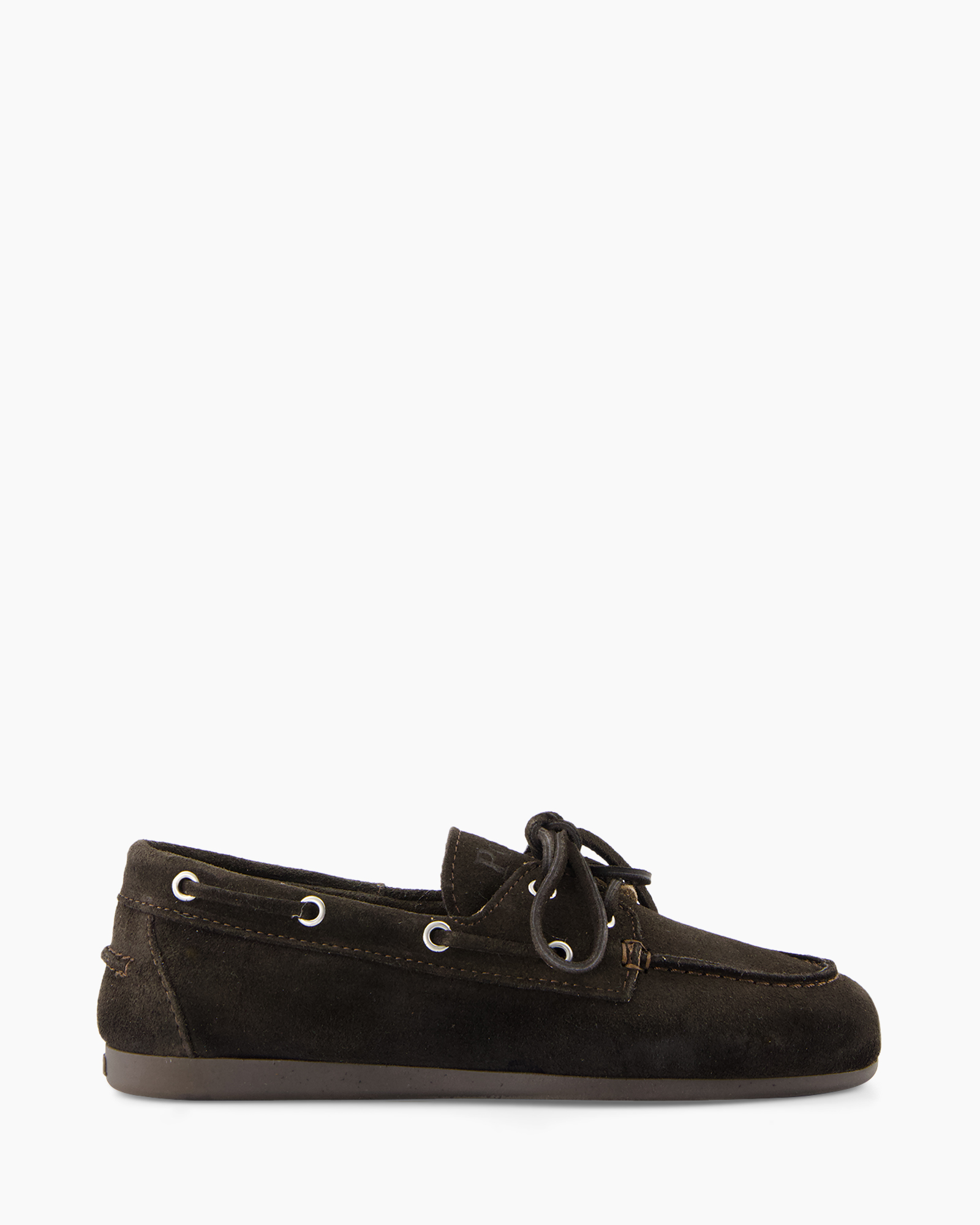 loafer, sloffen, suede, bruin, veters