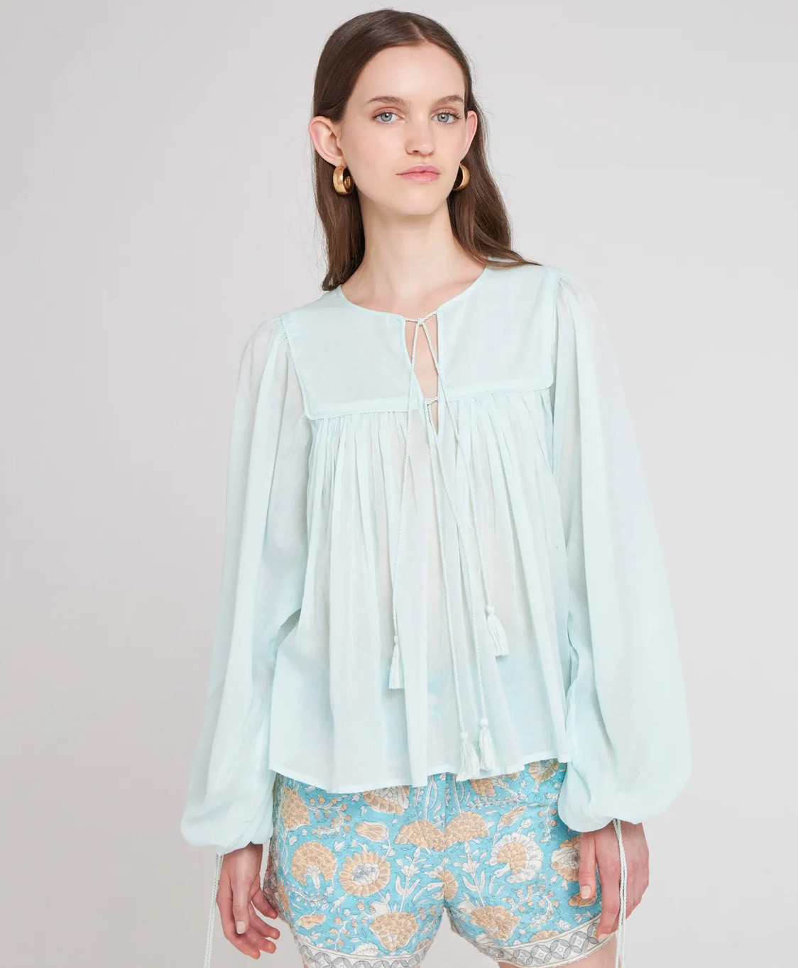 Antik Batik Blouse Hita1blo Blauw
