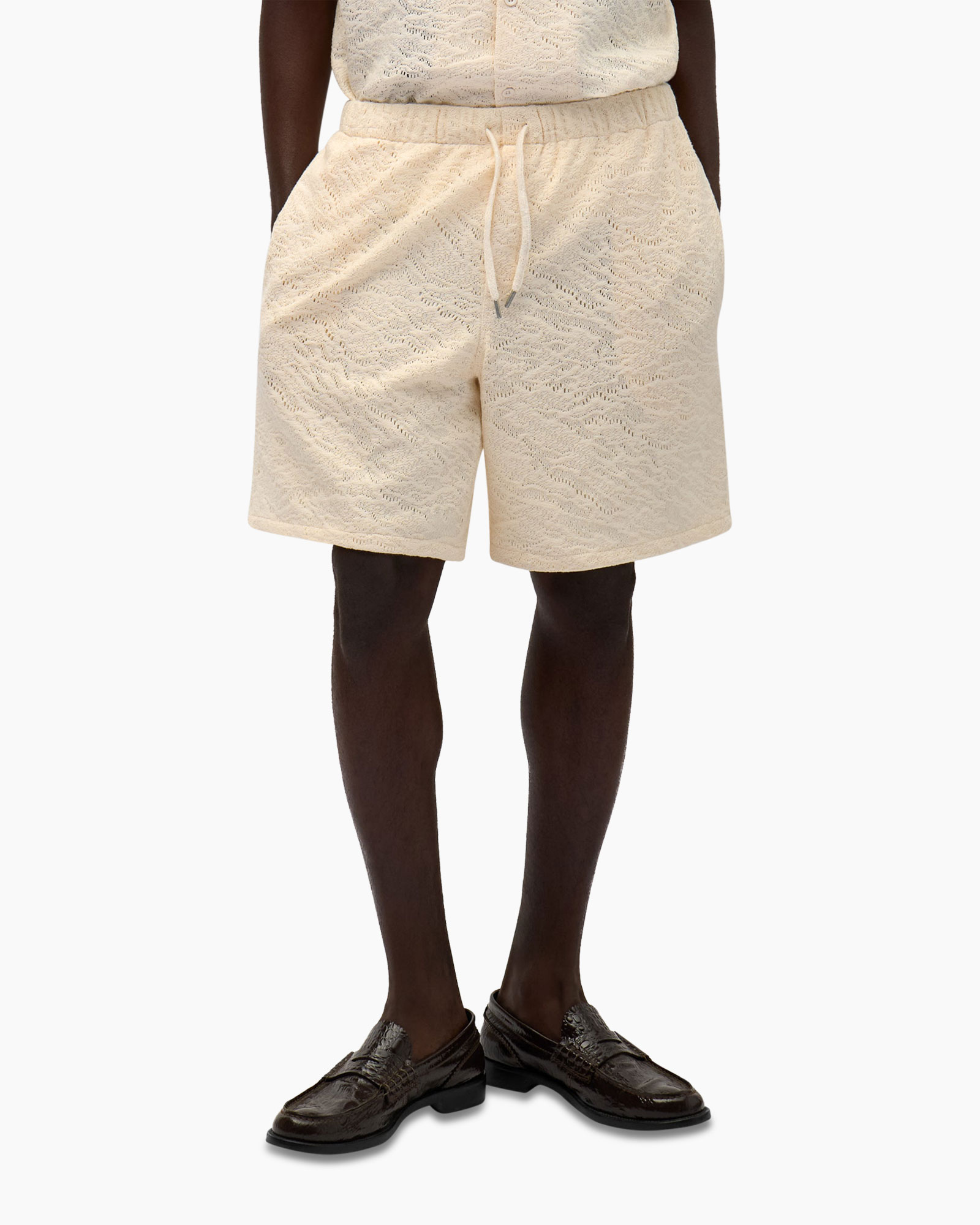 Korte Broek Crochet Short Ecru