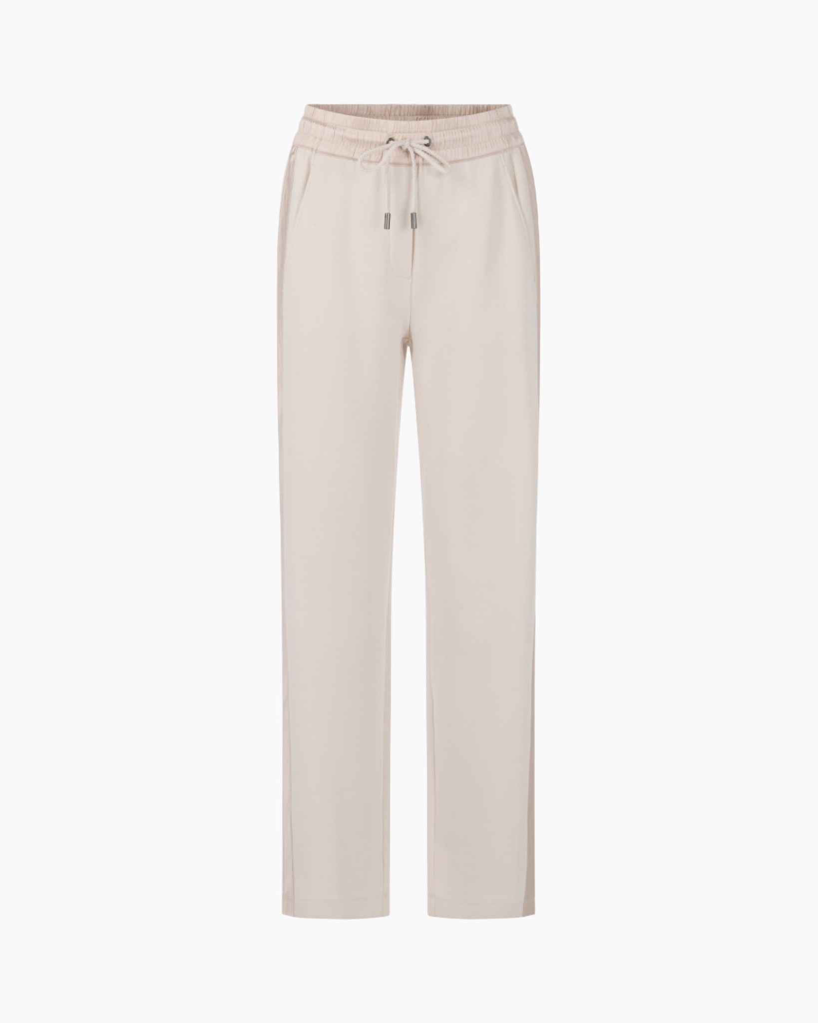 broek, touwtje, beige, loszittend, enkellengte