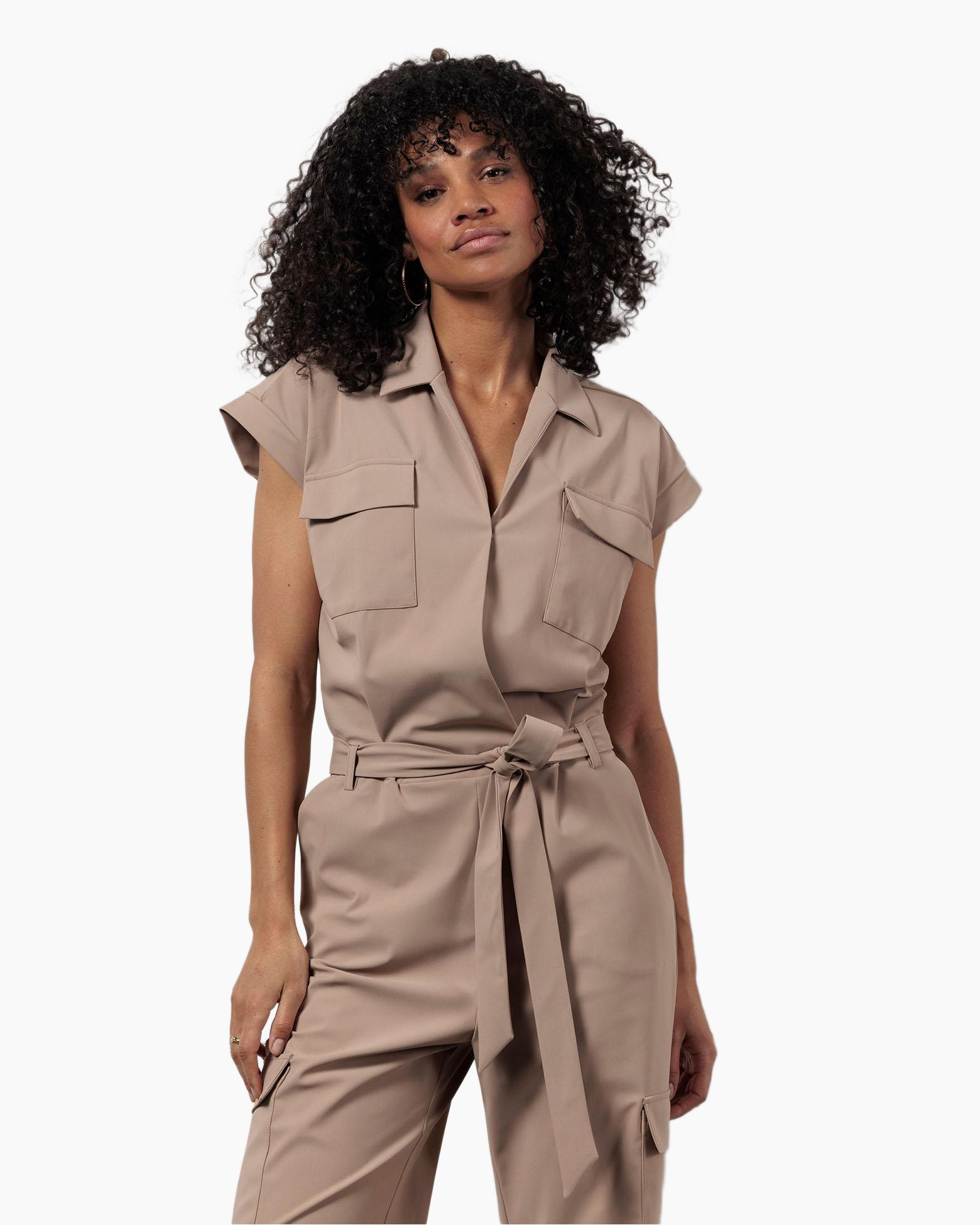 Jumpsuit Nancy Cargo Jumpsuit Geel
