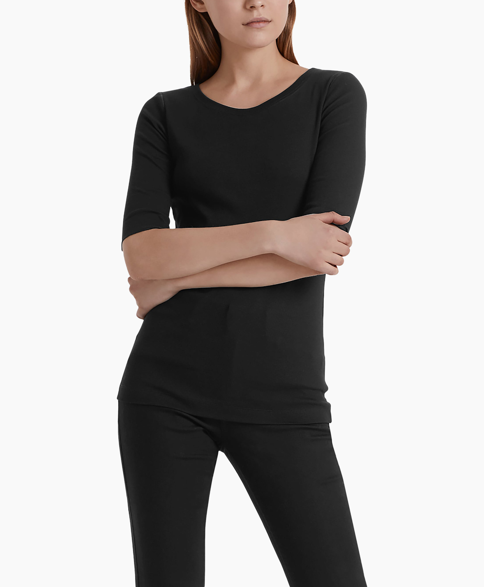 T-shirt Korte Mouw +e 48.09 J50 Zwart