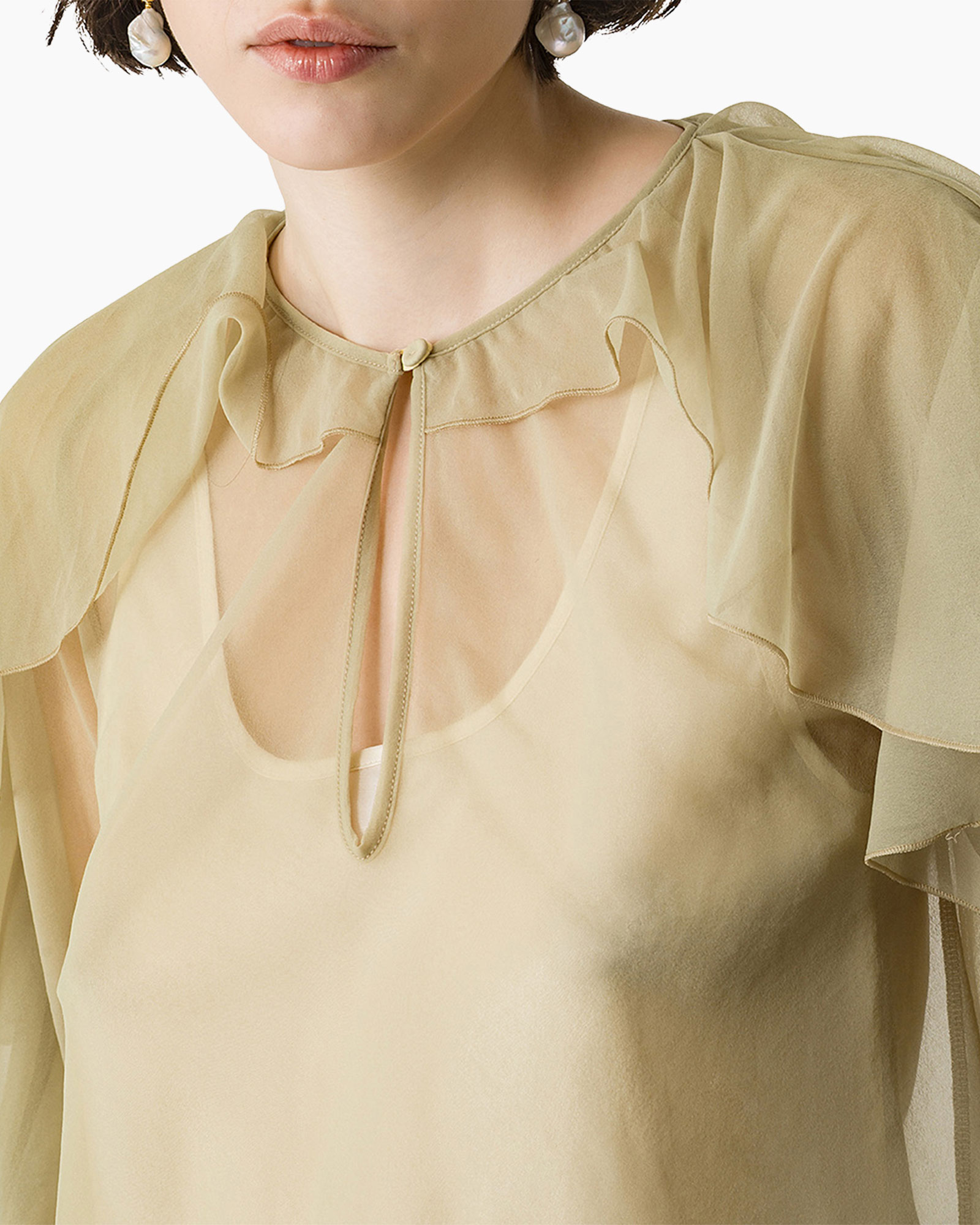 Blouse, Accessoires, Volwassene, Persoon, Vrouw, Blouse, Accessoires, Volwassene, Persoon, Vrouw