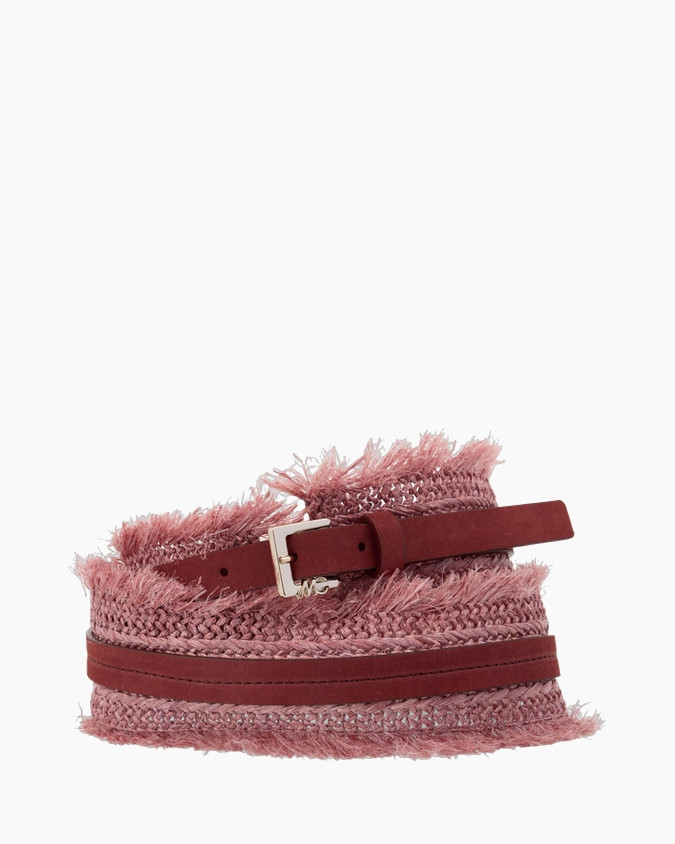 omslag, sjaal, fringe/ franjer, roze, riem