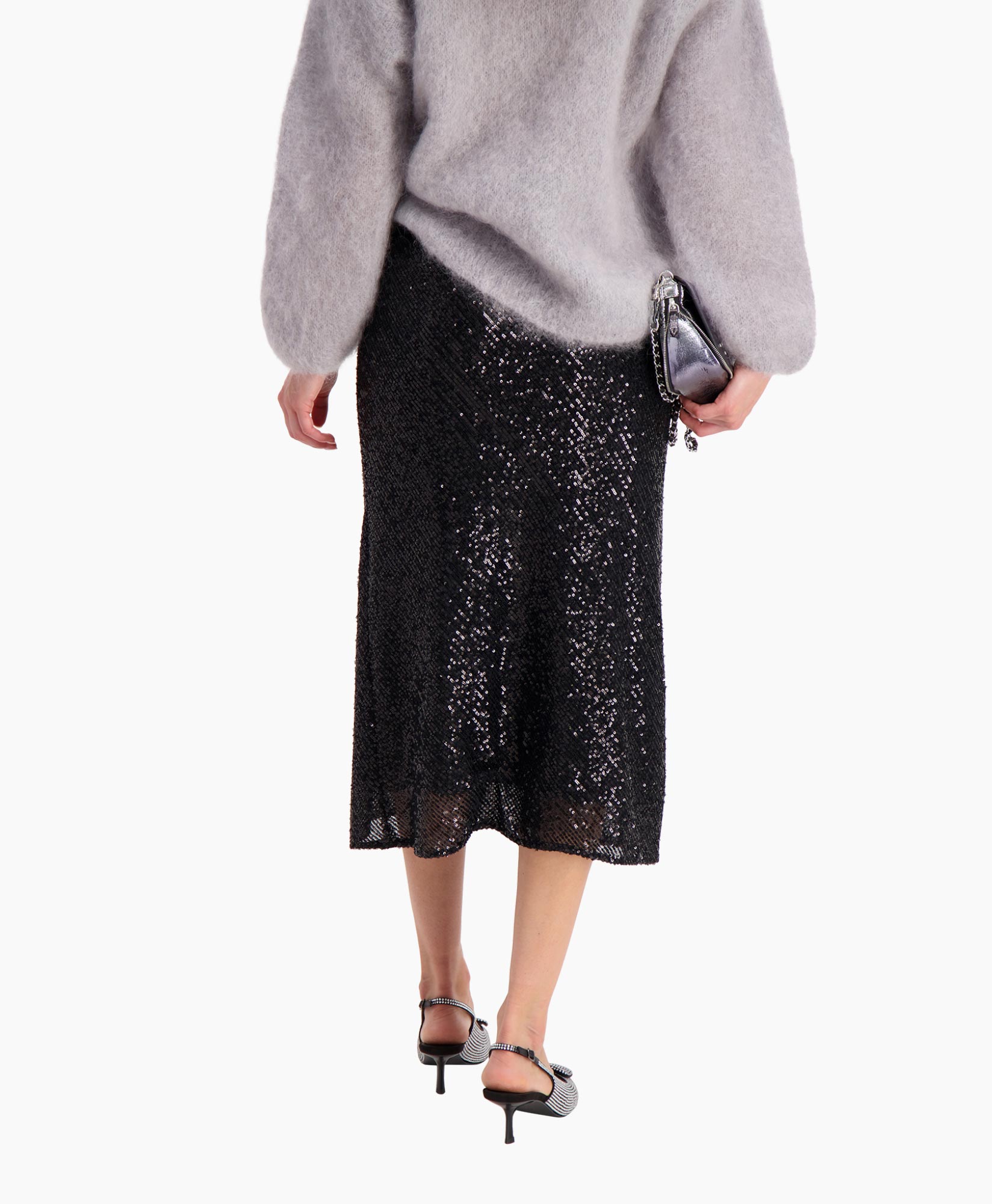 Rok Brown Glitter Zwart