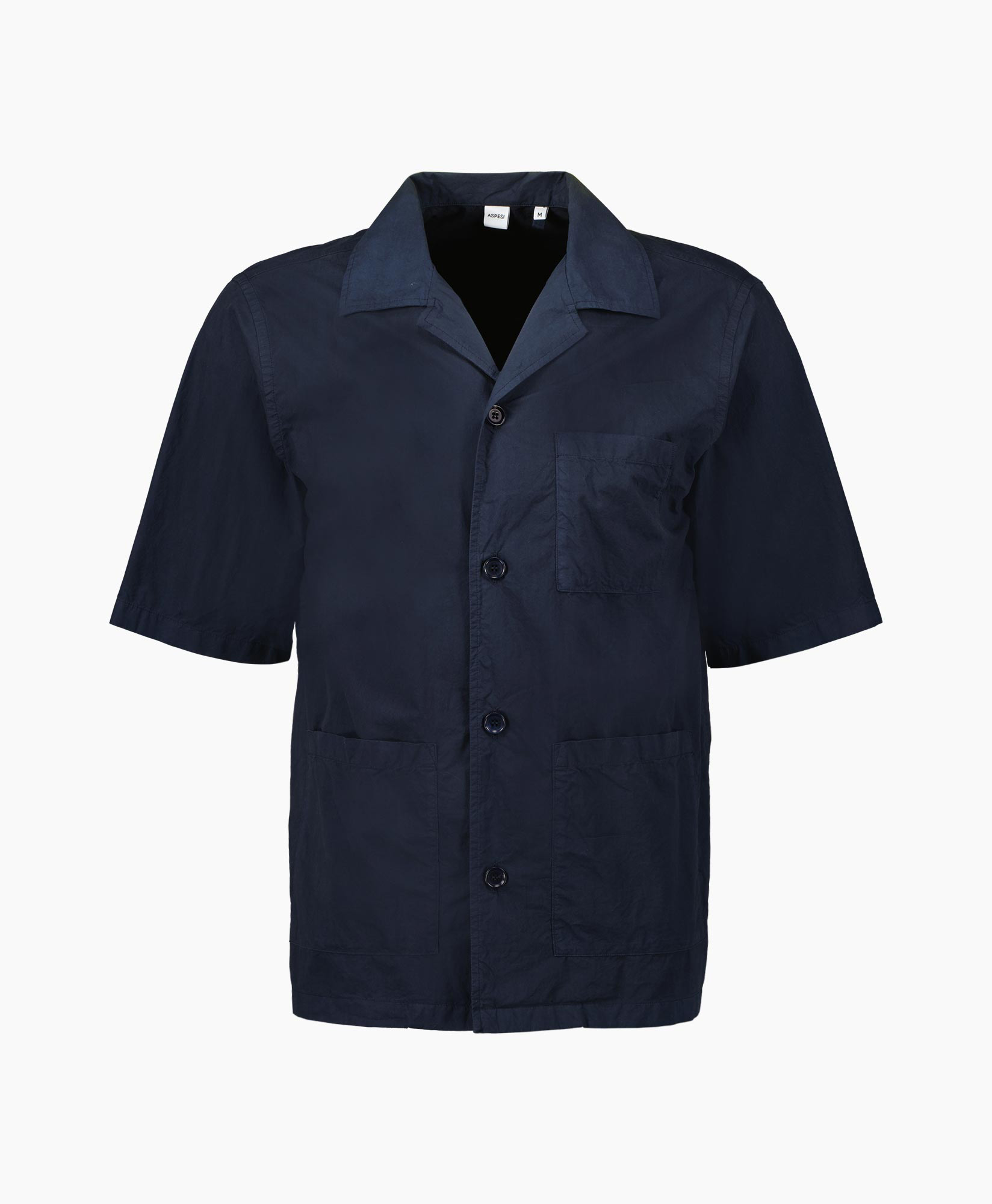 Aspesi Heren Overhemd Camicia Ago Blauw